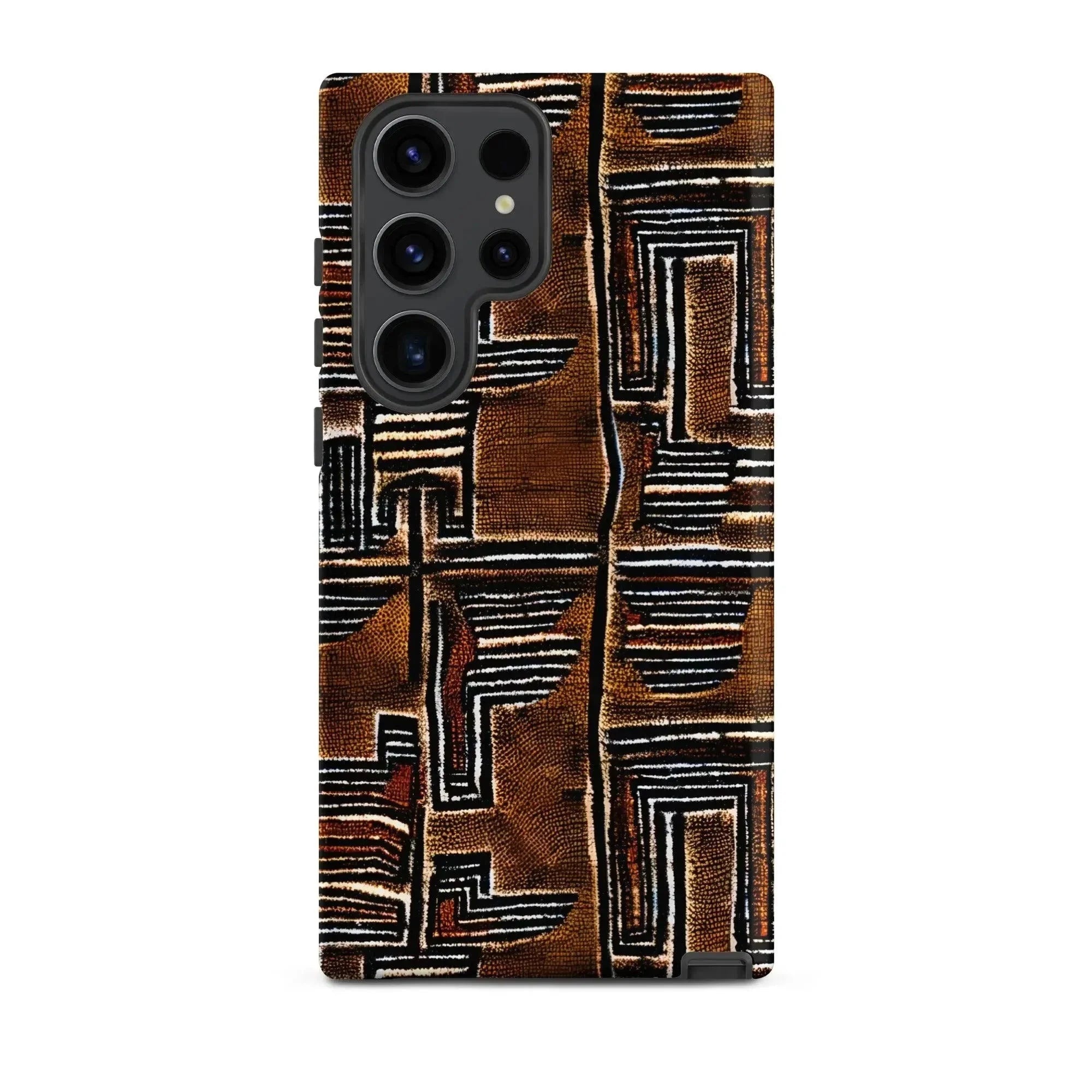 Cocoa Lines Mud Cloth Samsung Case - The Global Wanderer