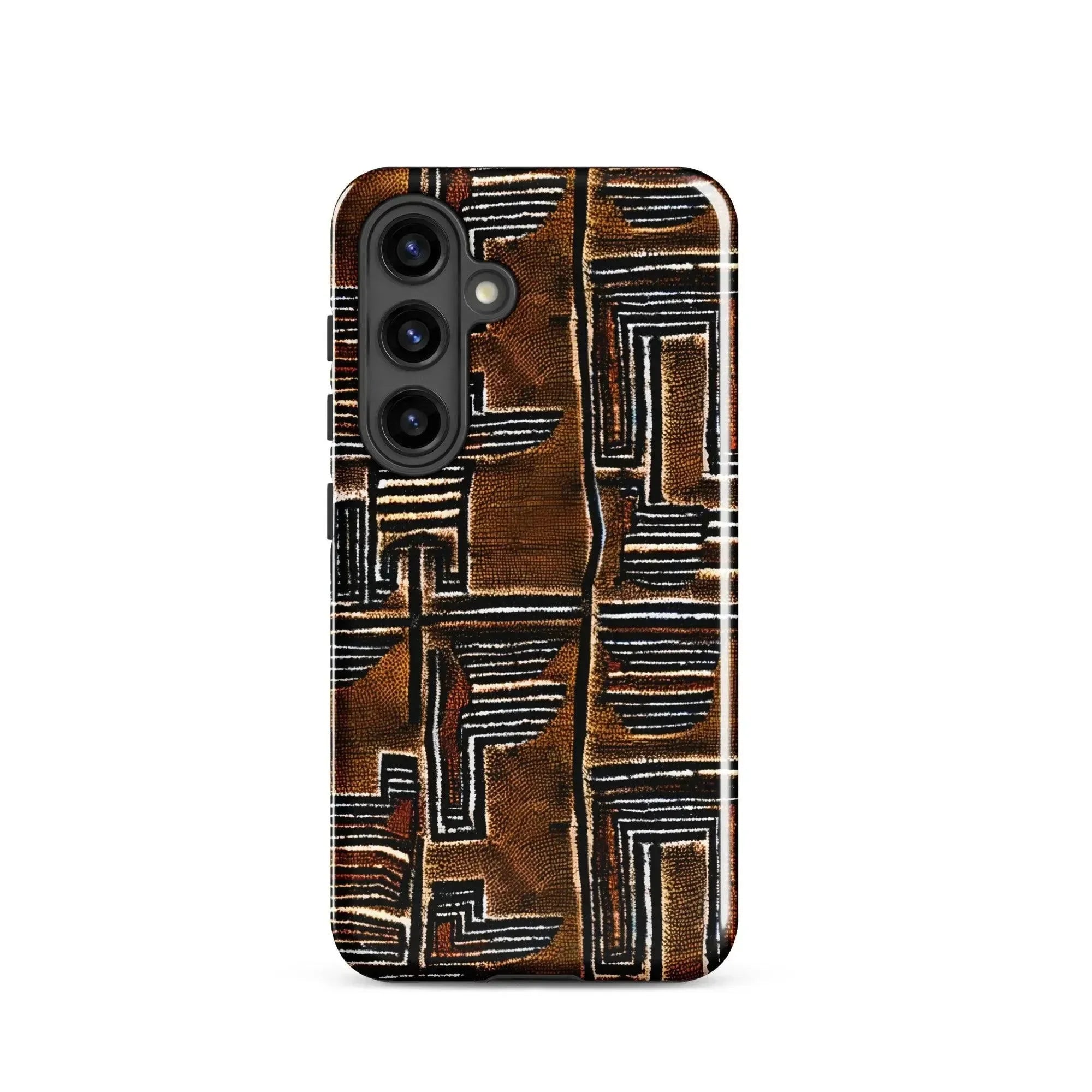 Cocoa Lines Mud Cloth Samsung Case - The Global Wanderer