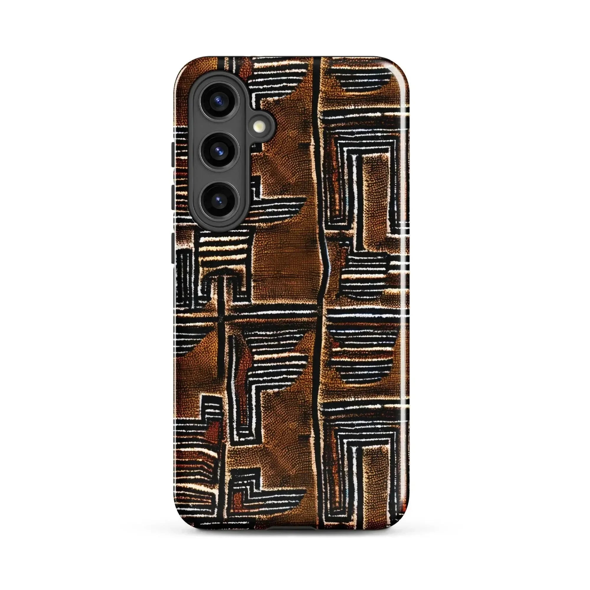 Cocoa Lines Mud Cloth Samsung Case - The Global Wanderer