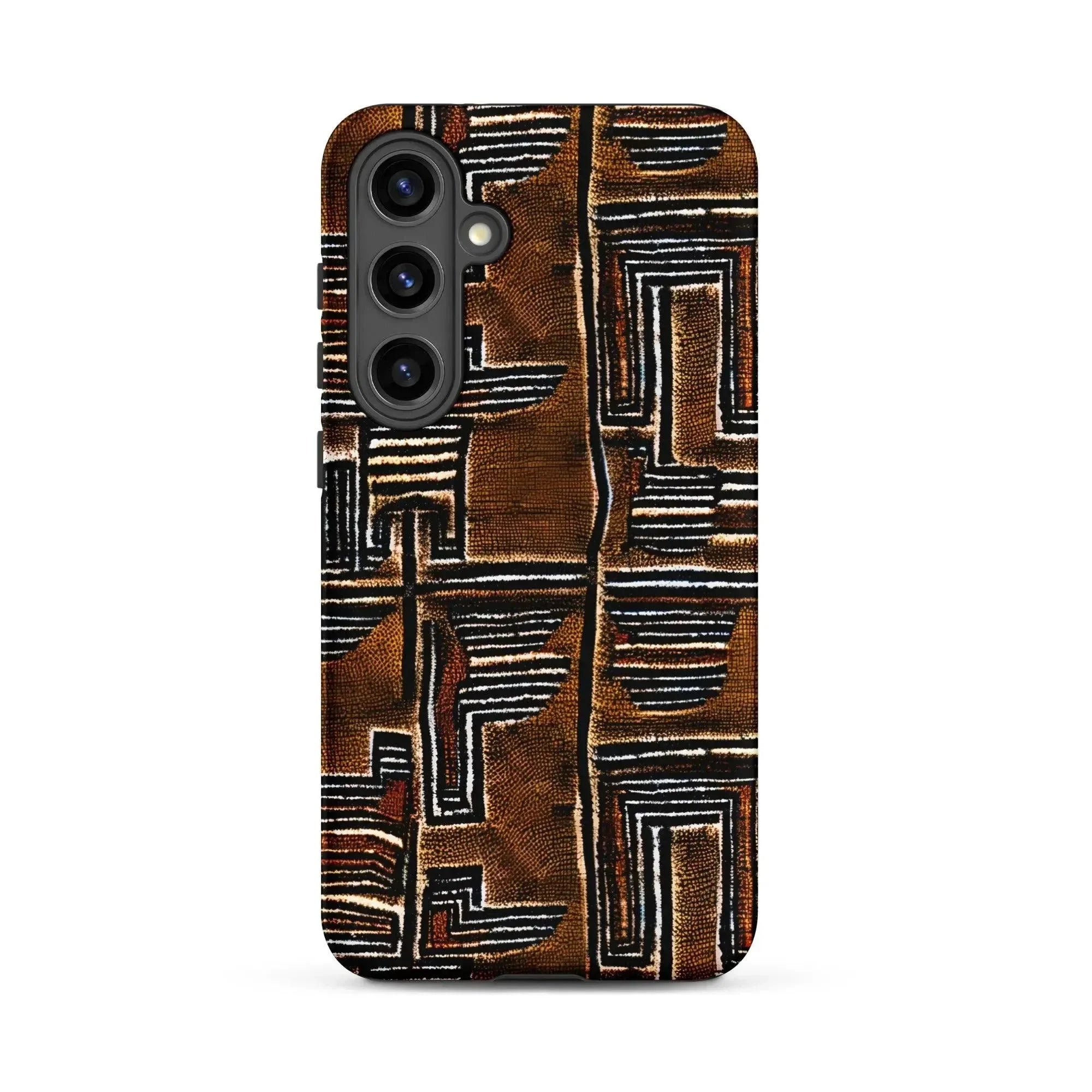 Cocoa Lines Mud Cloth Samsung Case - The Global Wanderer