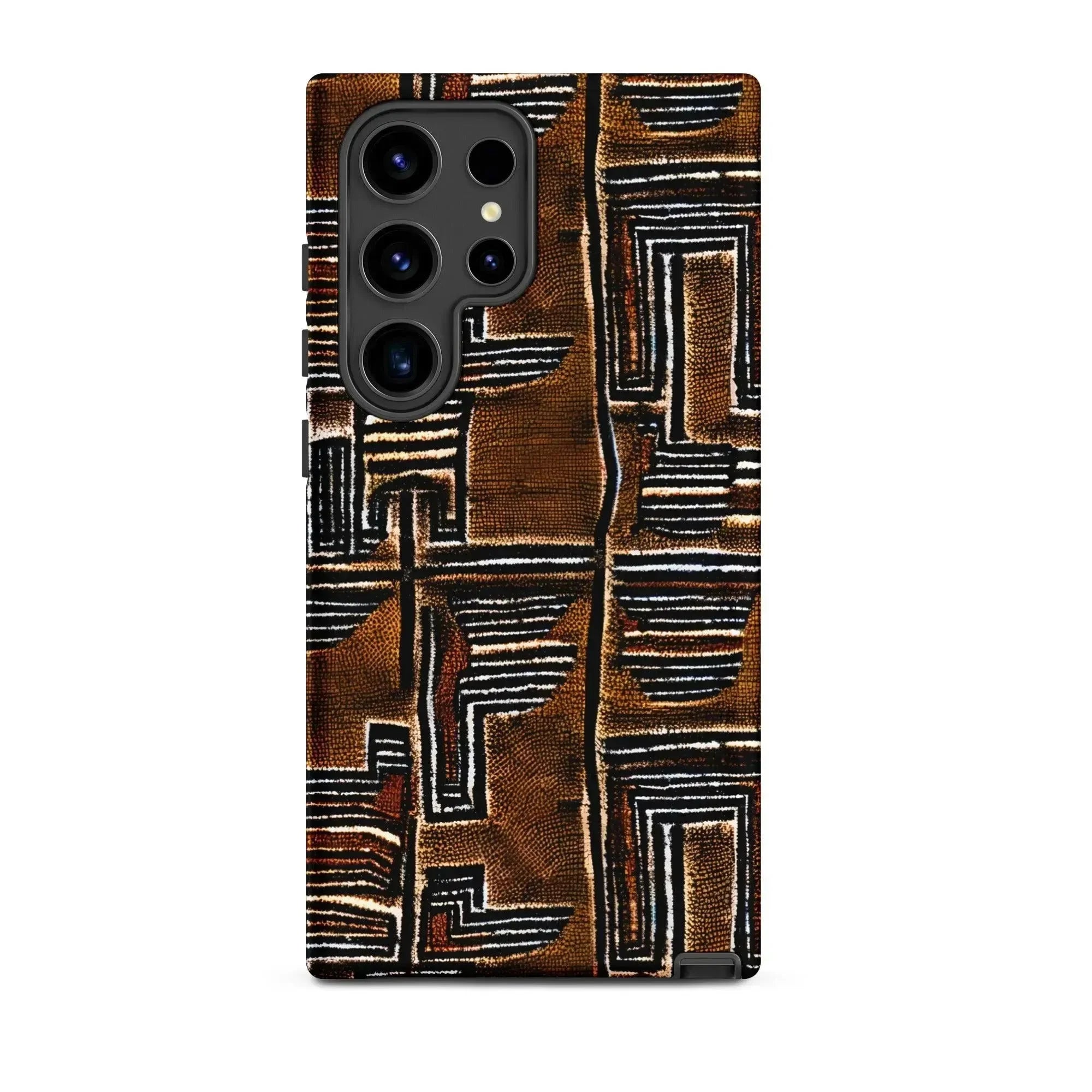 Cocoa Lines Mud Cloth Samsung Case - The Global Wanderer