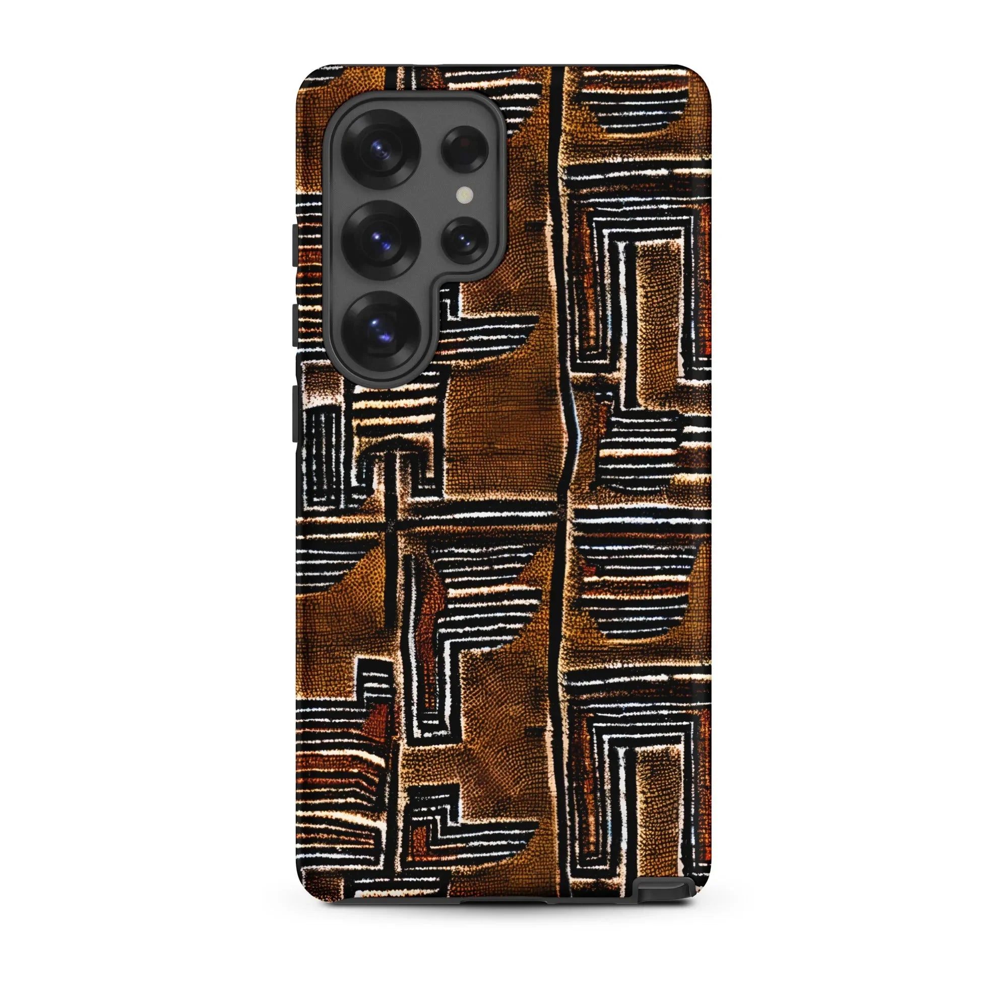 Cocoa Lines Mud Cloth Samsung Case - The Global Wanderer