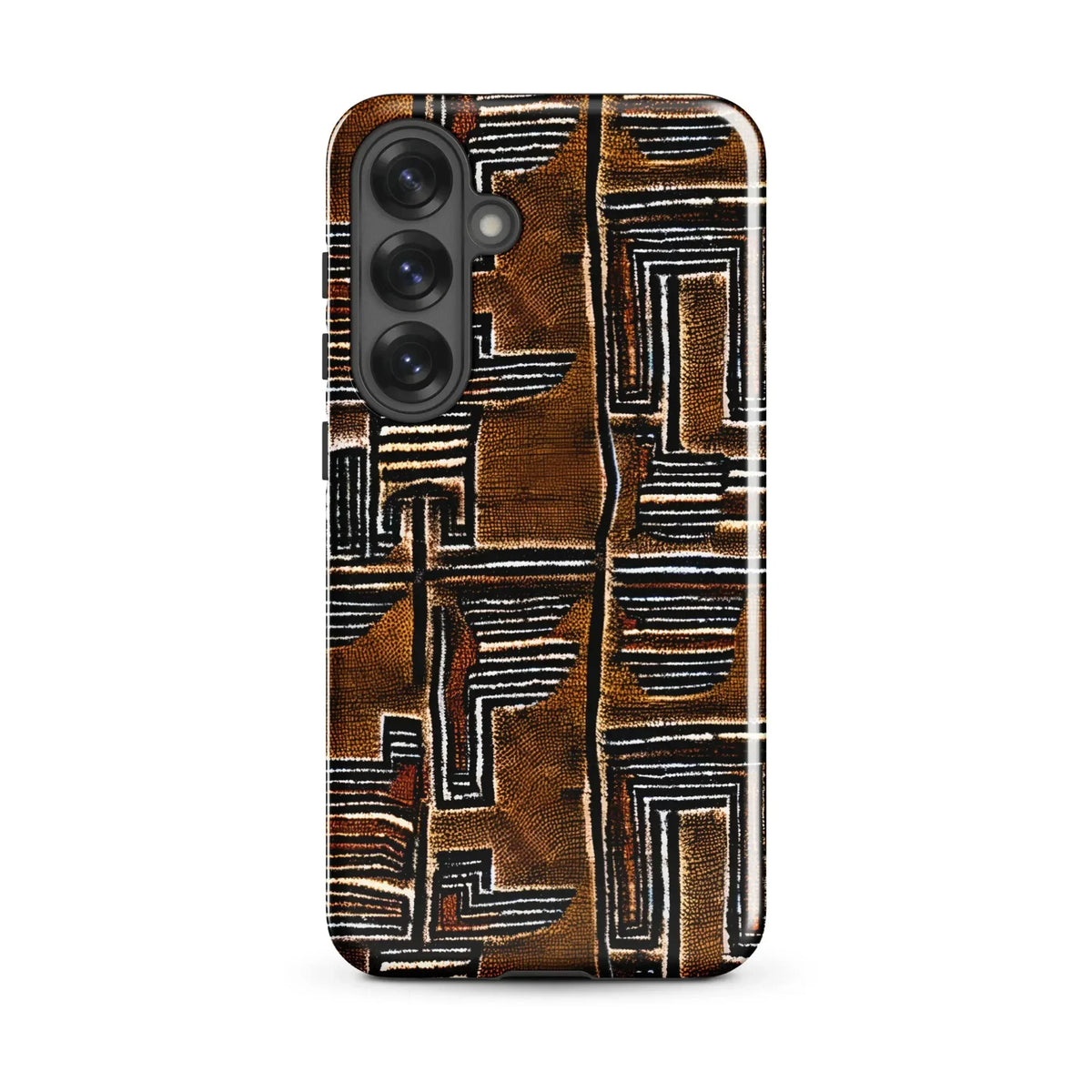 Cocoa Lines Mud Cloth Samsung Case - The Global Wanderer