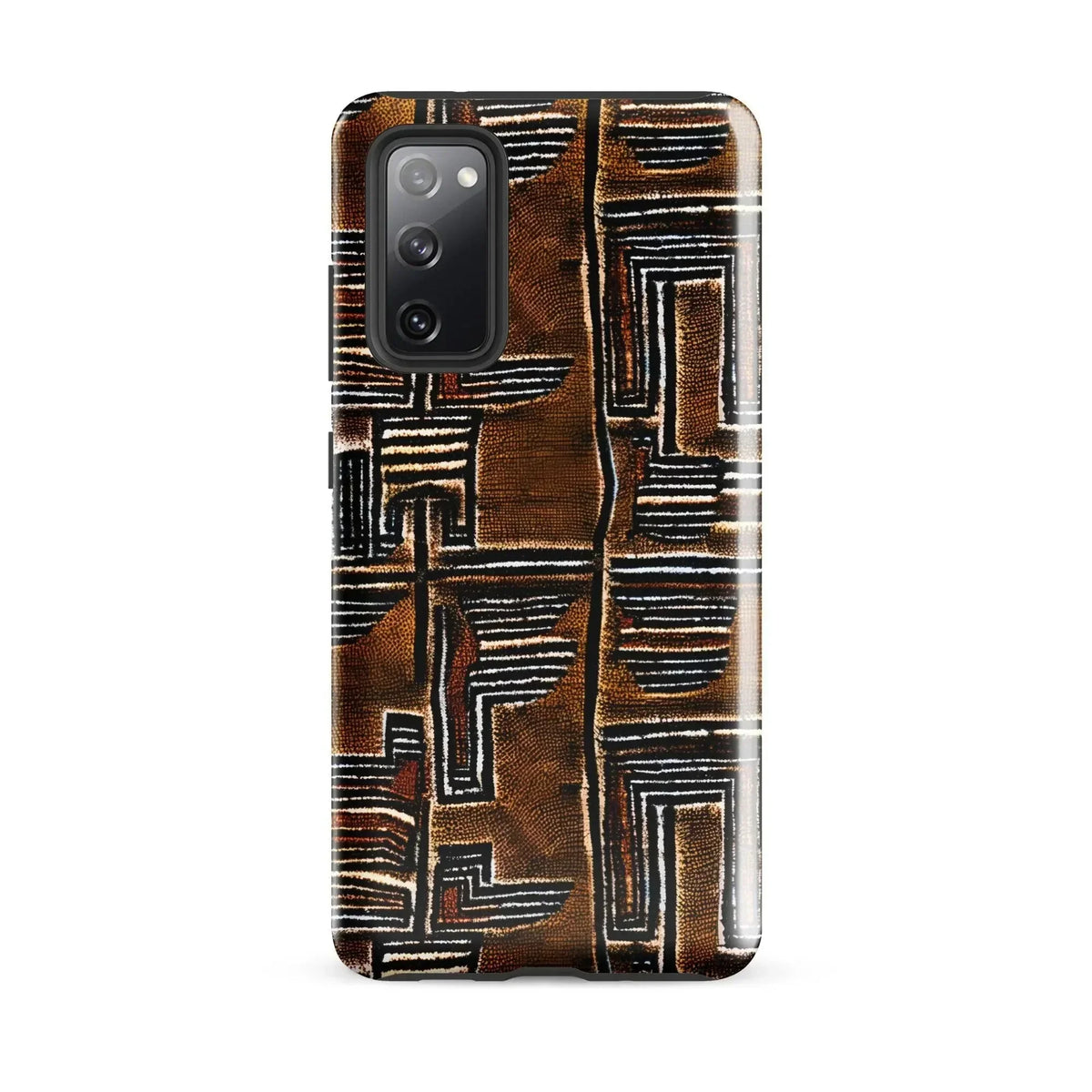 Cocoa Lines Mud Cloth Samsung Case - The Global Wanderer