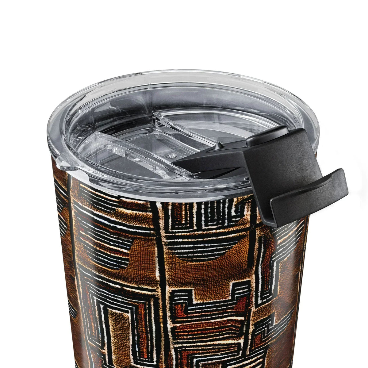 Cocoa Lines Mud Cloth Tumbler - The Global Wanderer