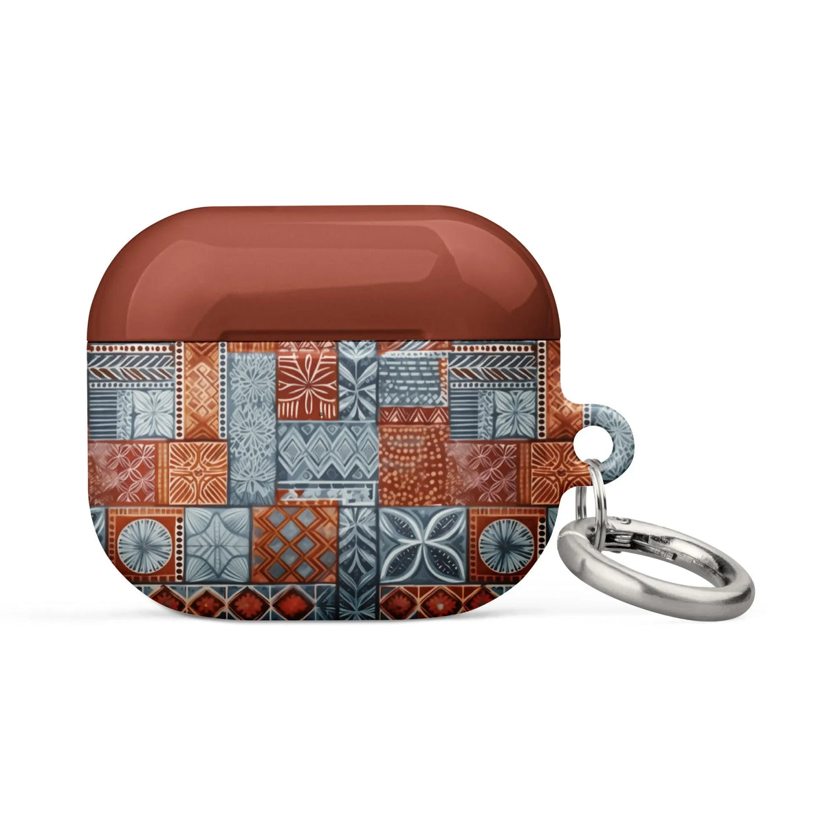 Coral Path Tapa Cloth AirPods 3 Case - The Global Wanderer