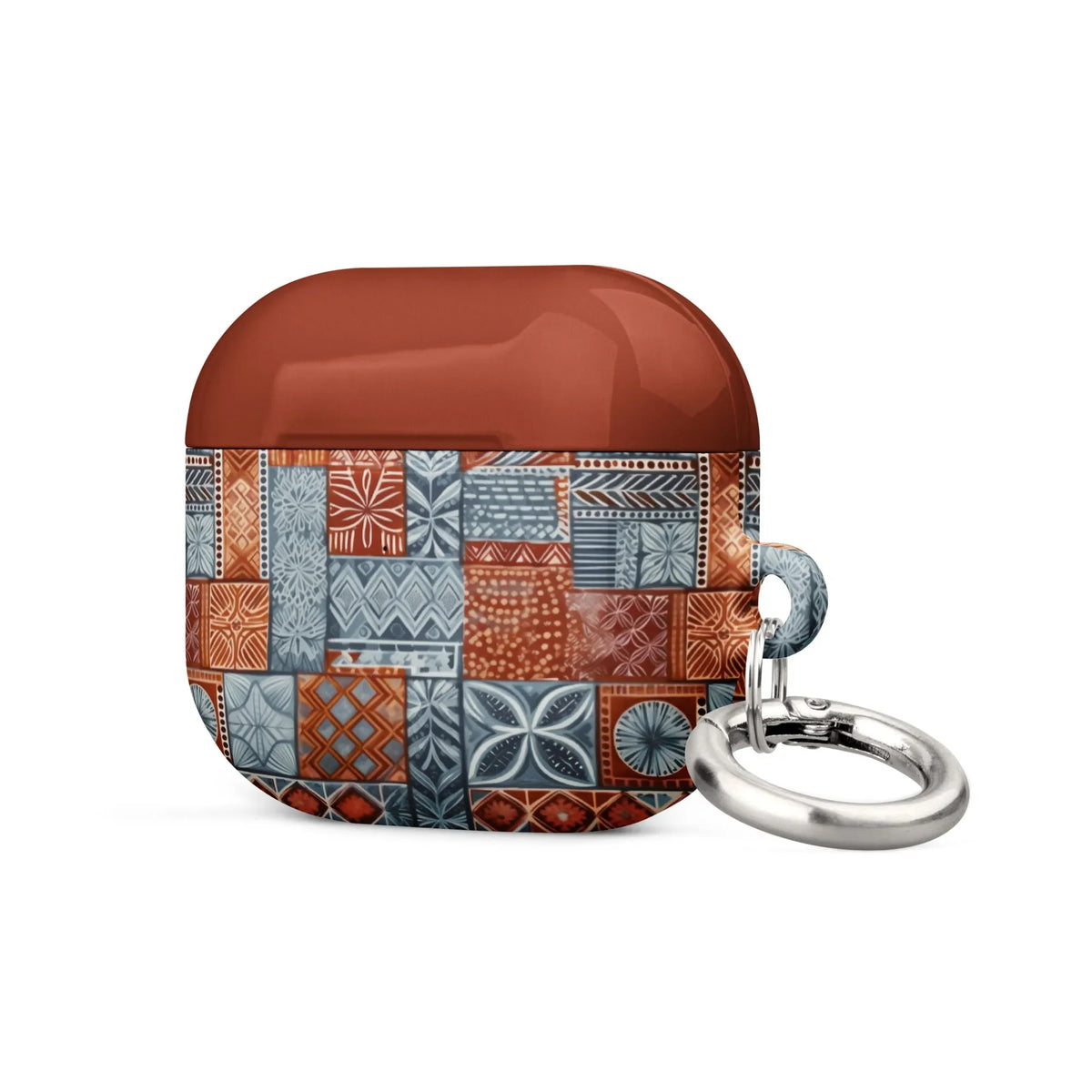 Coral Path Tapa Cloth AirPods 3 Case - The Global Wanderer