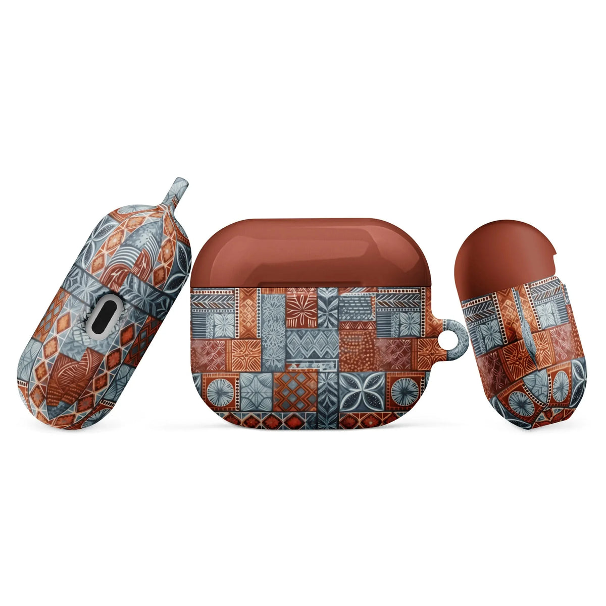 Coral Path Tapa Cloth AirPods 3 Case - The Global Wanderer