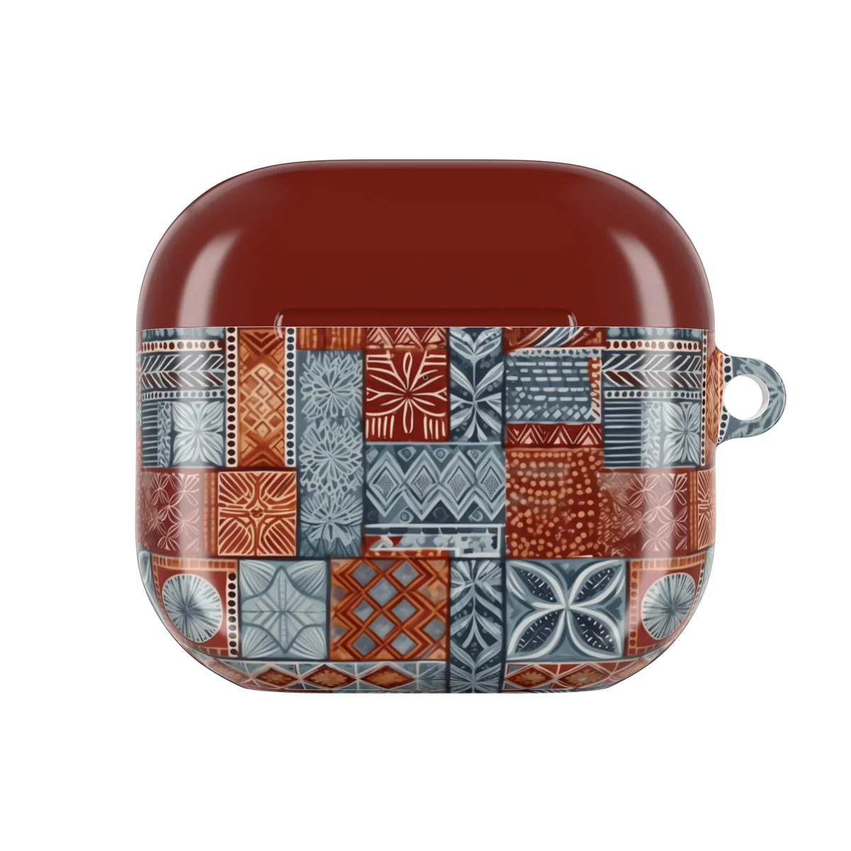 Coral Path Tapa Cloth AirPods 4 Case - The Global Wanderer
