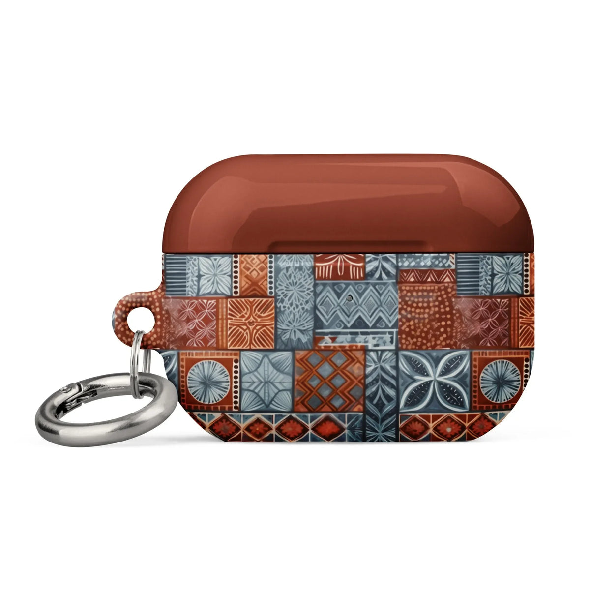 Coral Path Tapa Cloth AirPods Pro 2 Case - The Global Wanderer