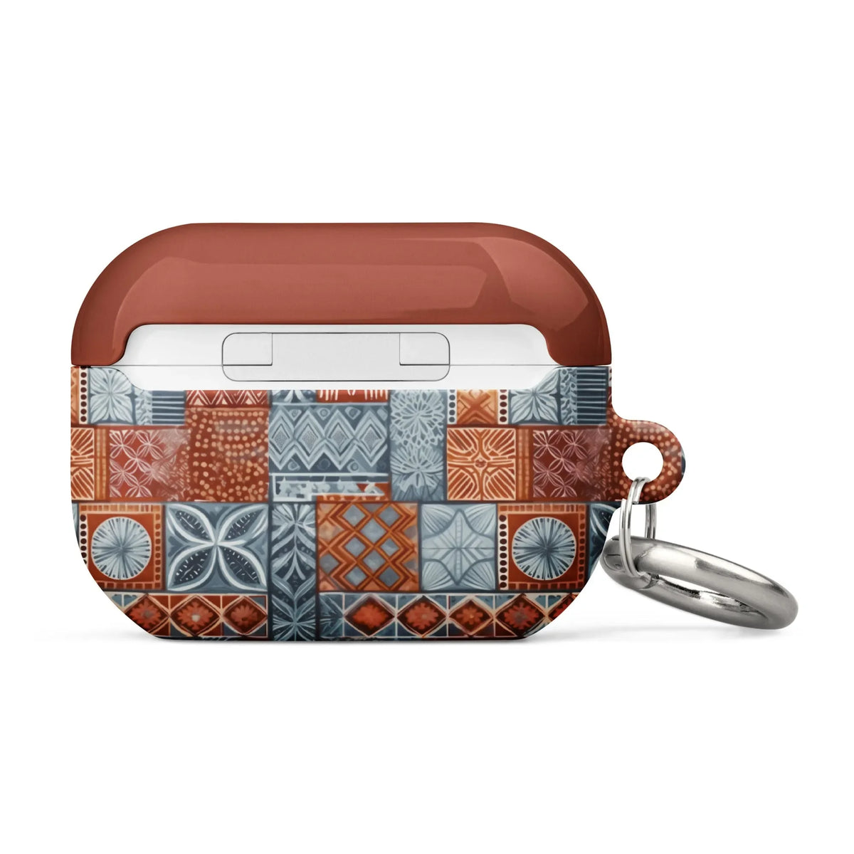 Coral Path Tapa Cloth AirPods Pro 2 Case - The Global Wanderer