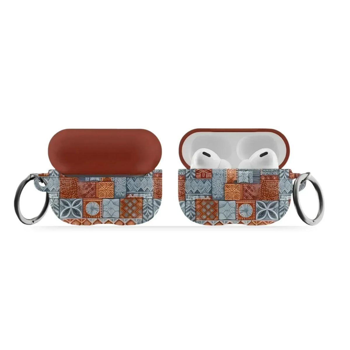 Coral Path Tapa Cloth AirPods Pro Case - The Global Wanderer