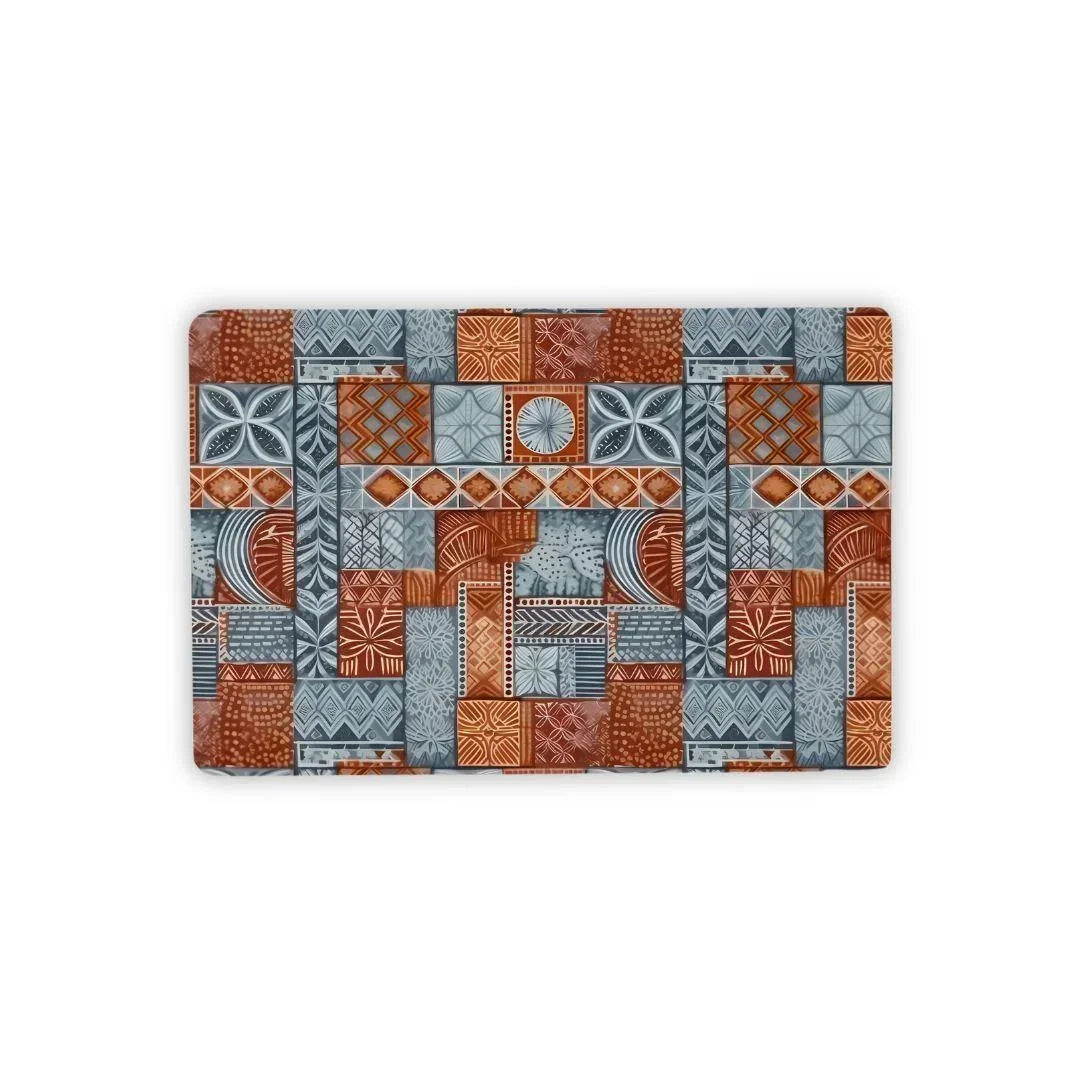Coral Path Tapa Cloth Desk Mat - The Global Wanderer