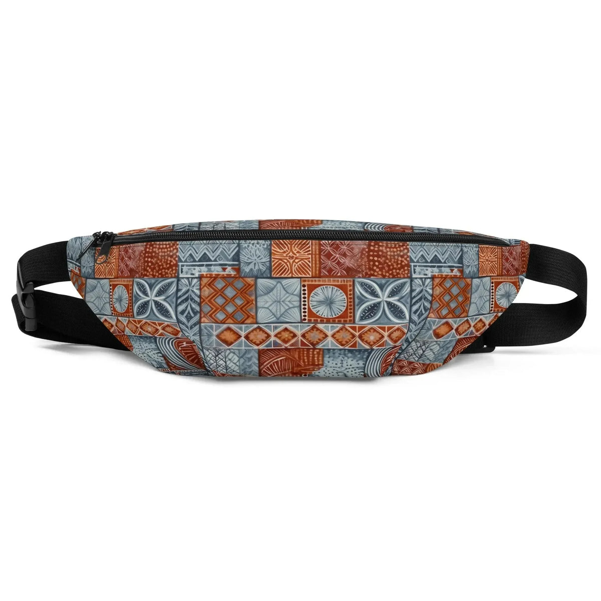 Coral Path Tapa Cloth Fanny Pack - The Global Wanderer