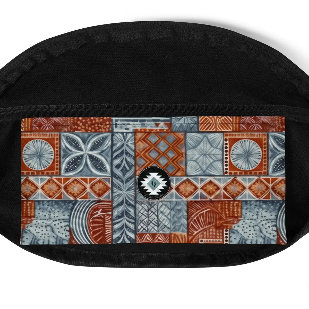 Coral Path Tapa Cloth Fanny Pack - The Global Wanderer