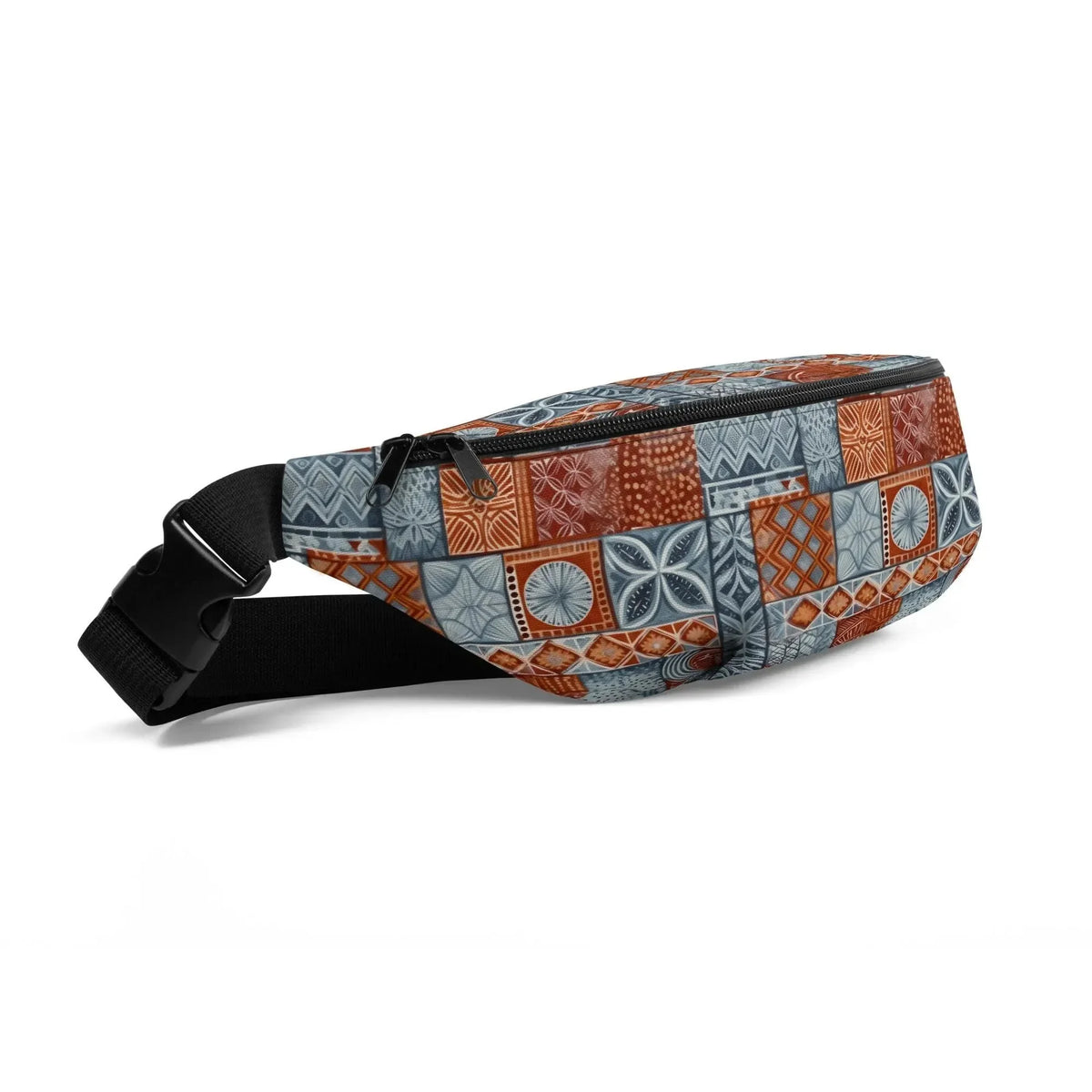 Coral Path Tapa Cloth Fanny Pack - The Global Wanderer