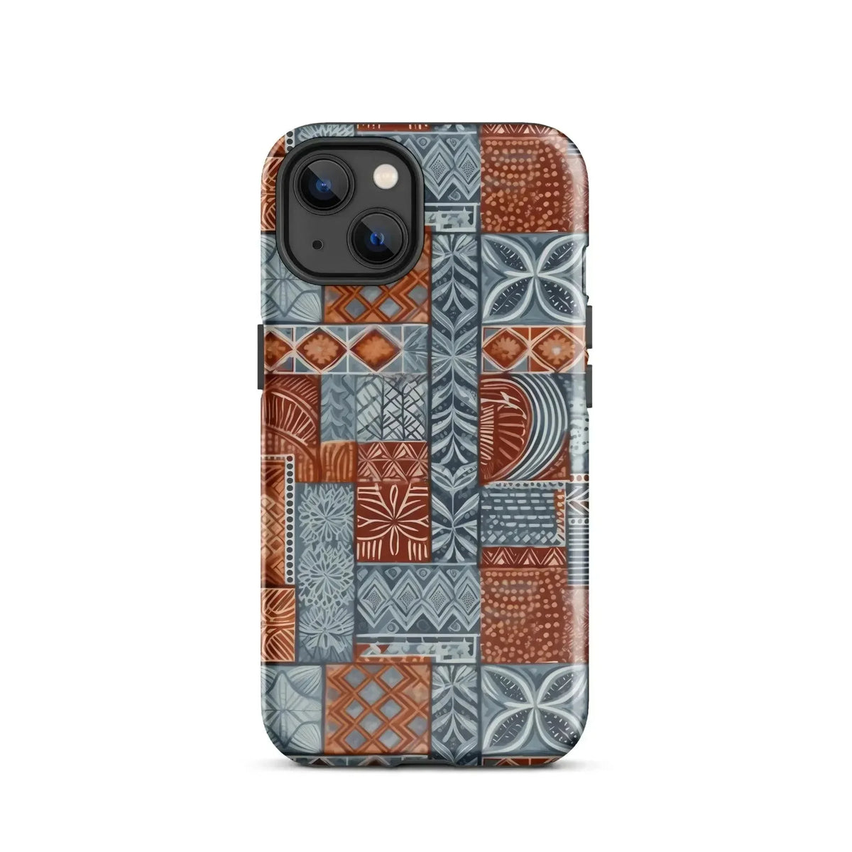 Coral Path Tapa Cloth iPhone Case - The Global Wanderer