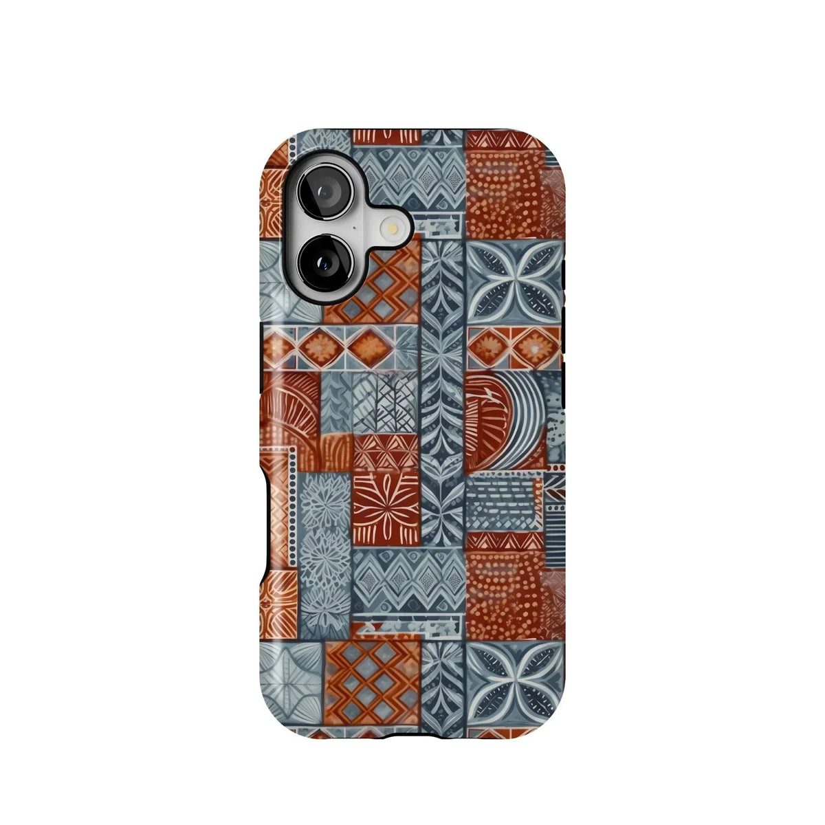 Coral Path Tapa Cloth iPhone Case - The Global Wanderer