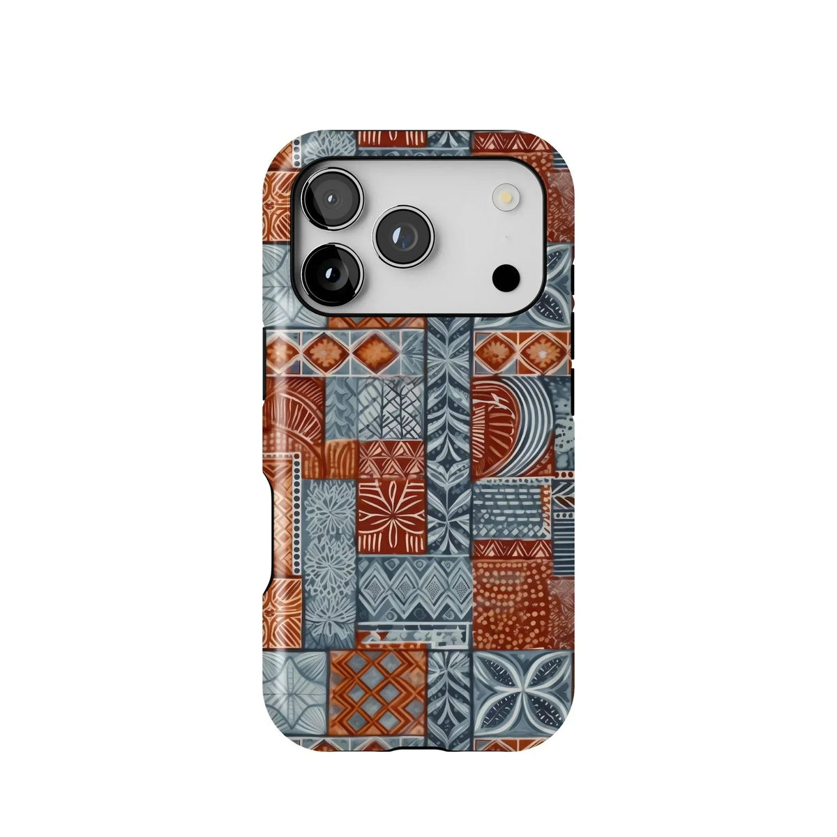 Coral Path Tapa Cloth iPhone Case - The Global Wanderer