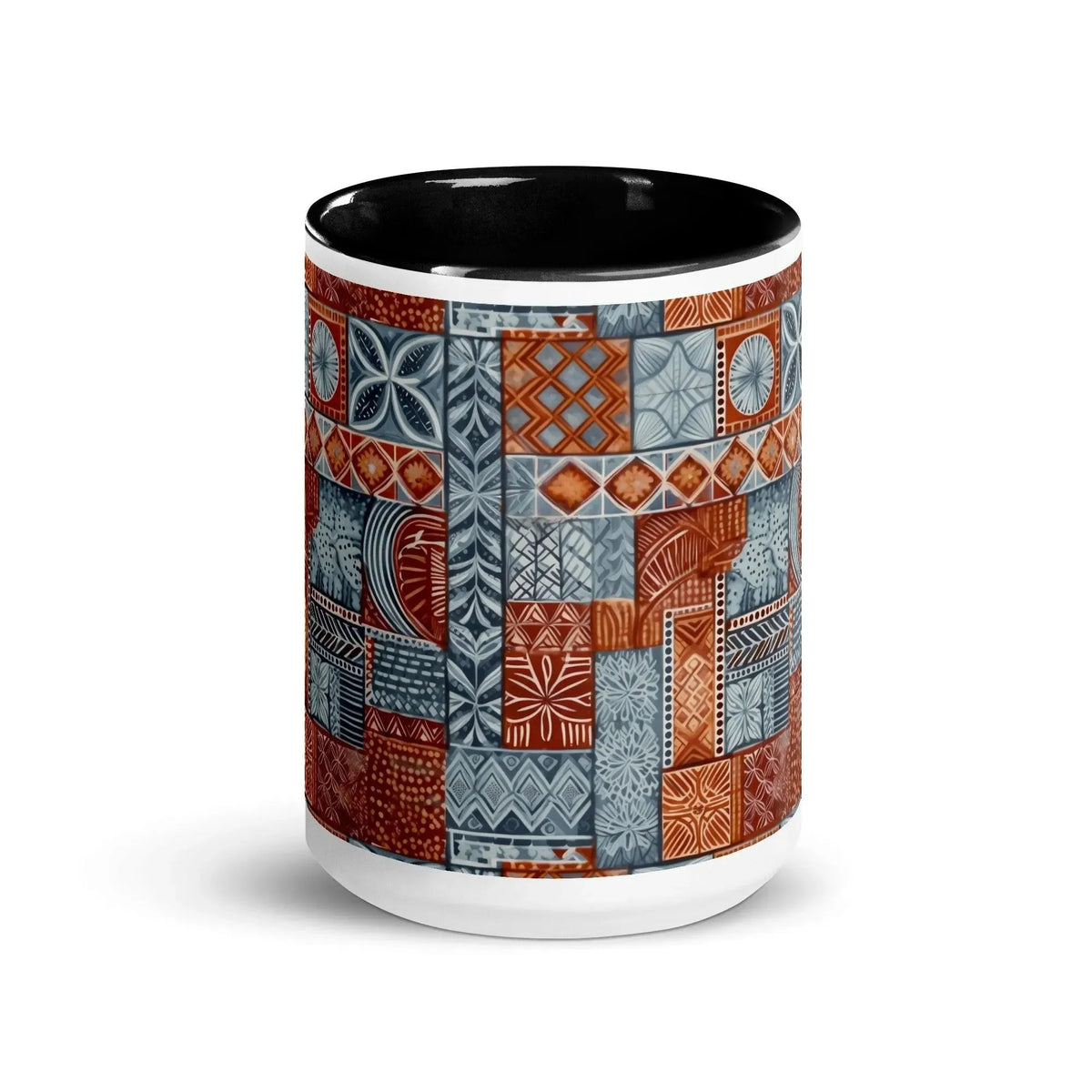 Coral Path Tapa Cloth Mug - The Global Wanderer