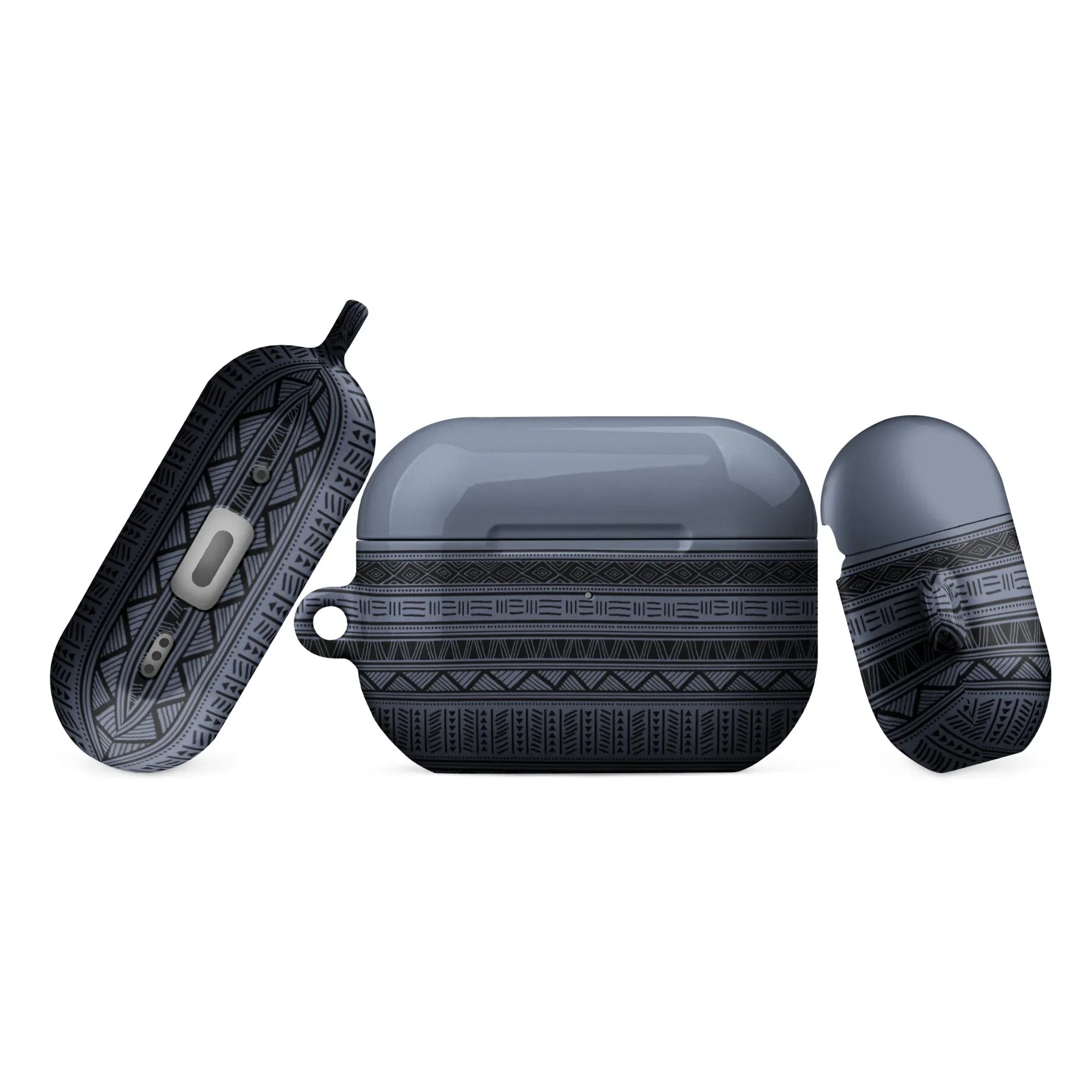Dark Blue African Blanket AirPod Pro 2 Case - The Global Wanderer