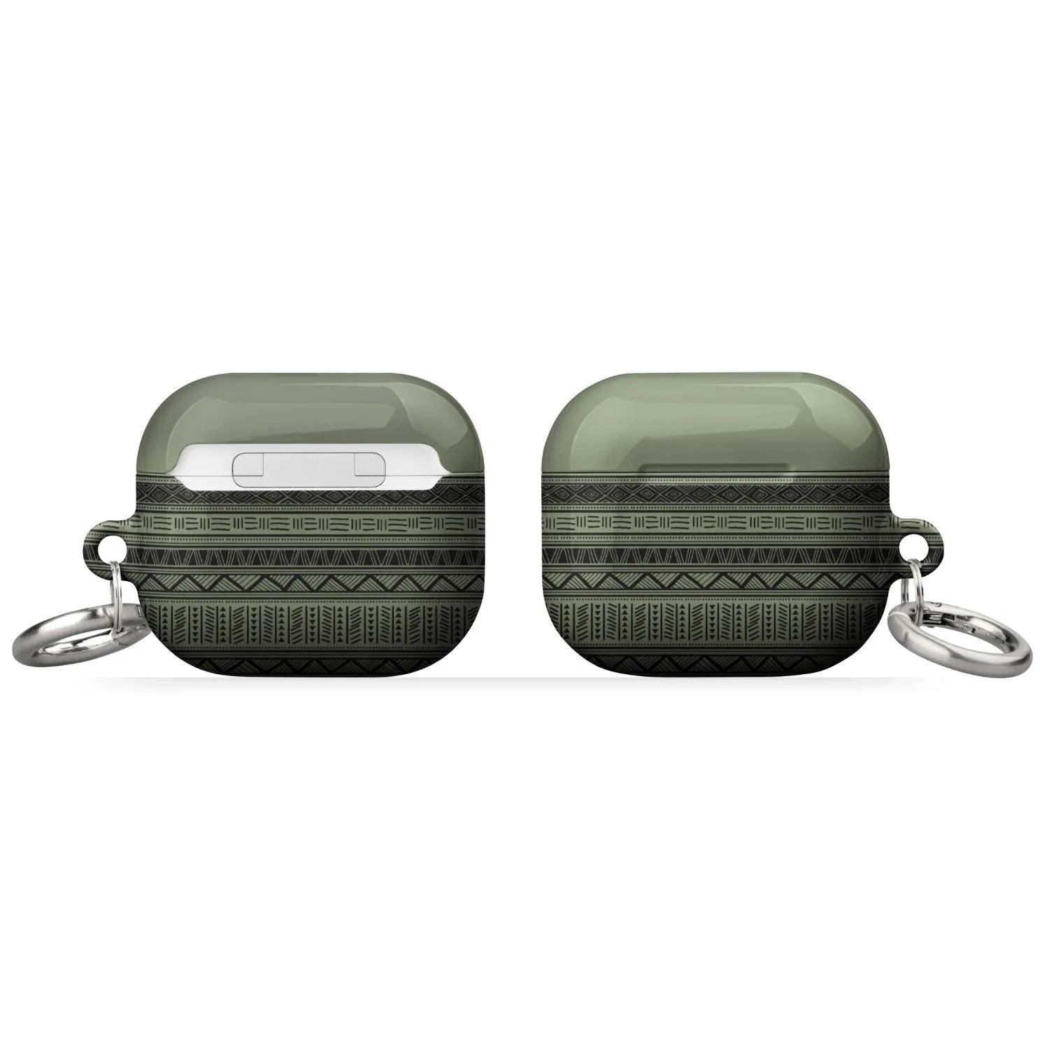 Dark Green African Blanket AirPod 3 Case - The Global Wanderer
