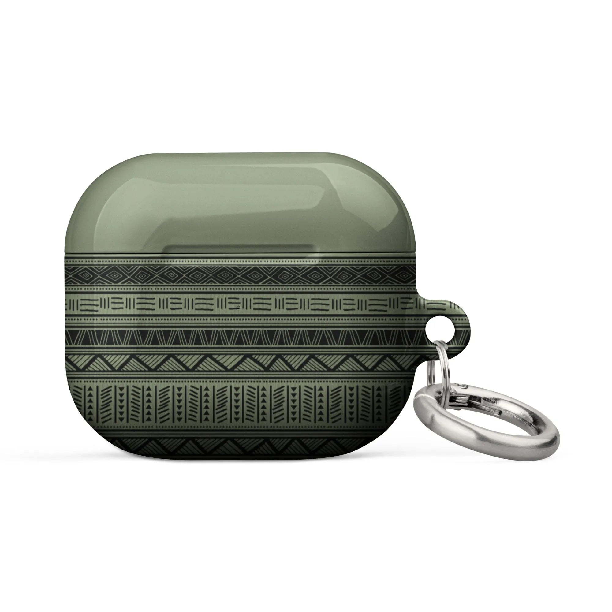 Dark Green African Blanket AirPod 3 Case - The Global Wanderer