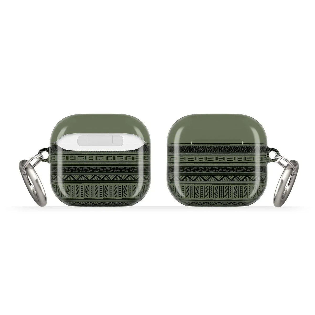 Dark Green African Blanket AirPods 4 Case - The Global Wanderer