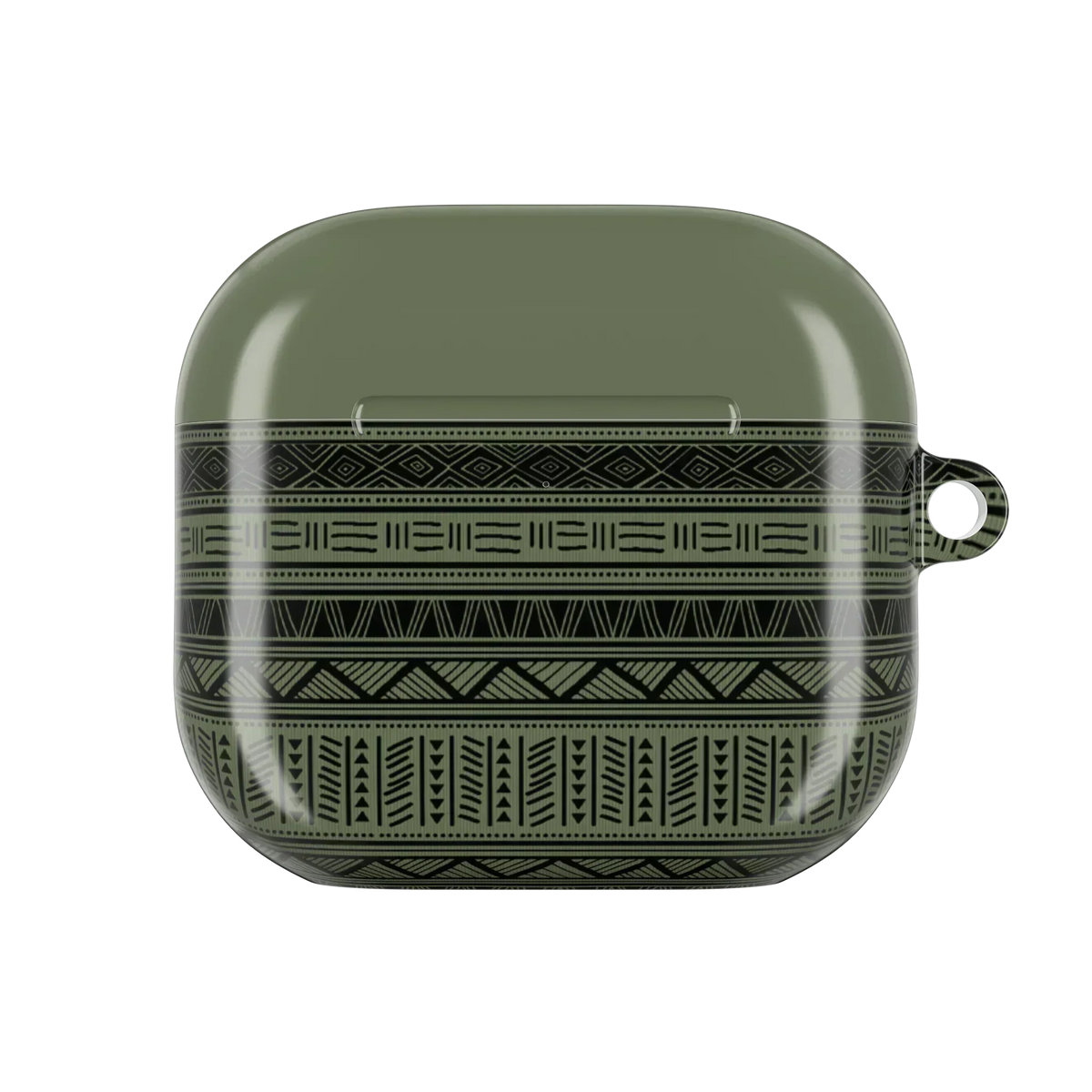 Dark Green African Blanket AirPods 4 Case - The Global Wanderer