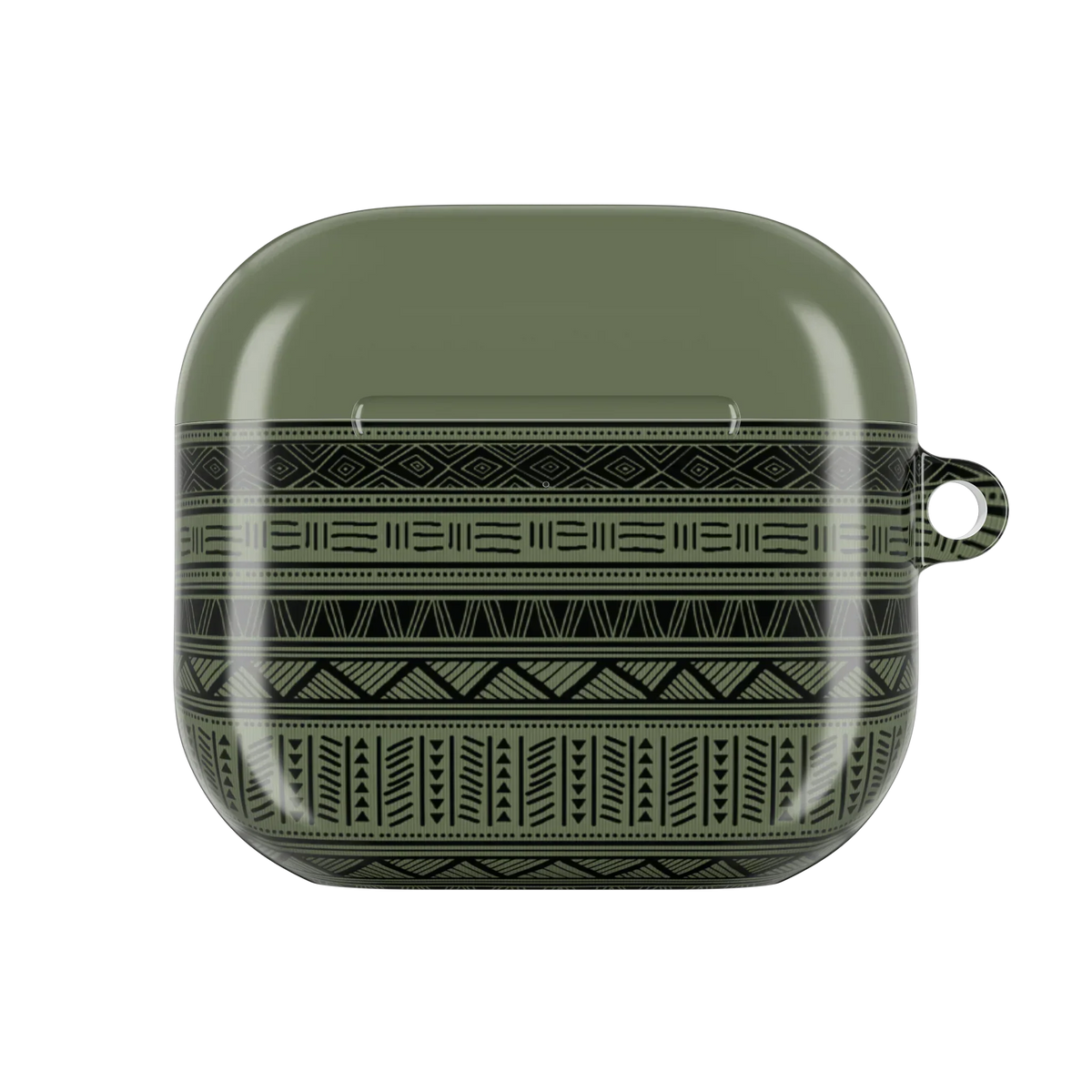 Dark Green African Blanket AirPods 4 Case - The Global Wanderer