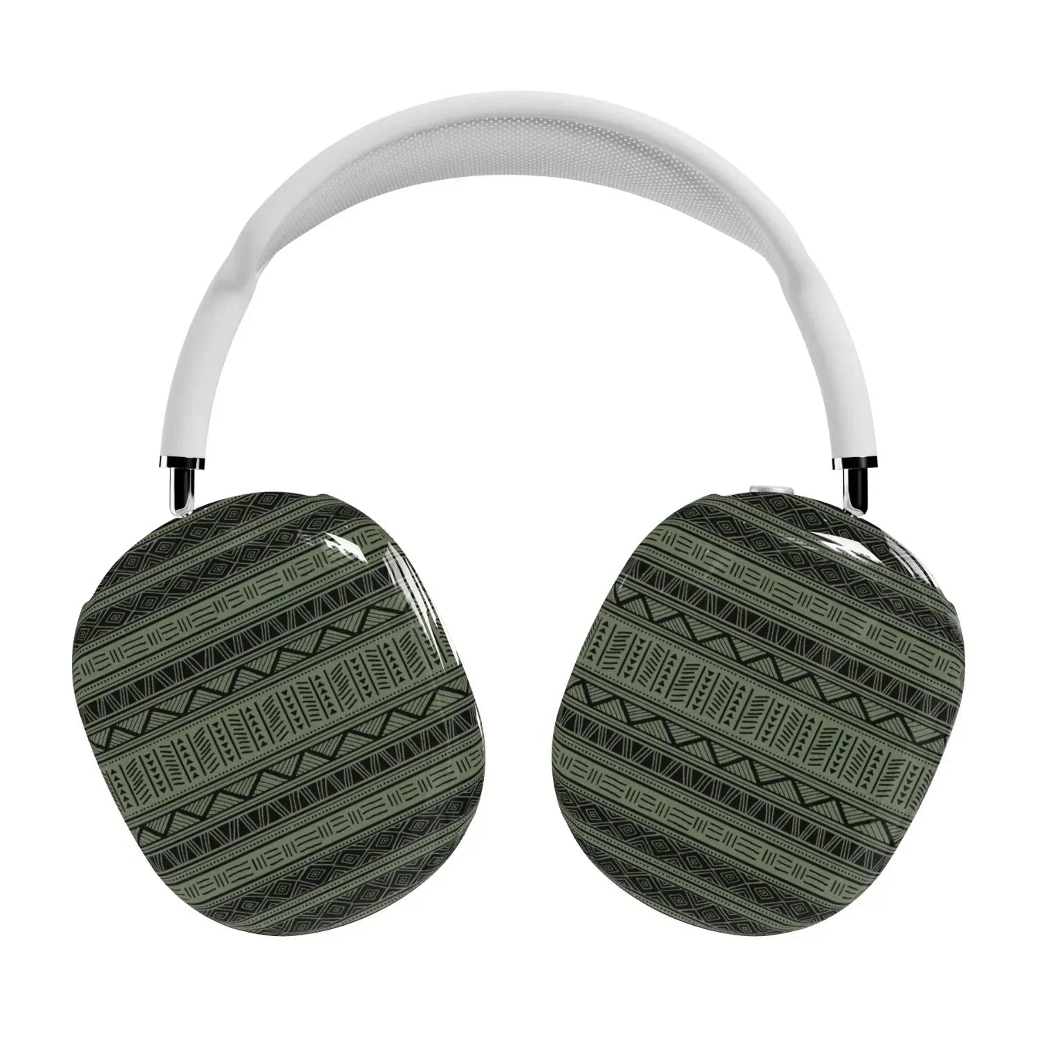 Dark Green African Blanket AirPods Max Case - The Global Wanderer