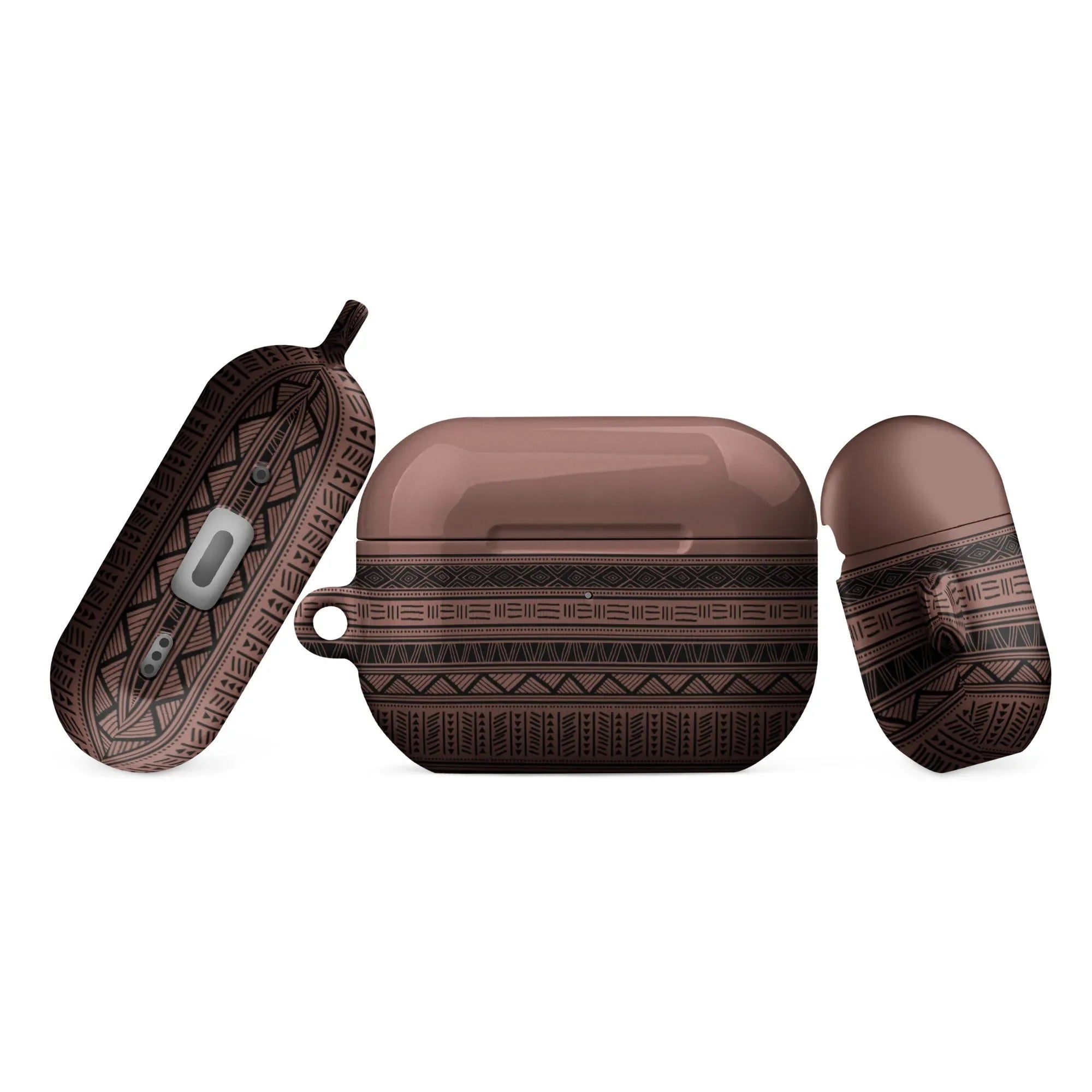 Dark Red African Blanket AirPod Pro 2 Case - The Global Wanderer