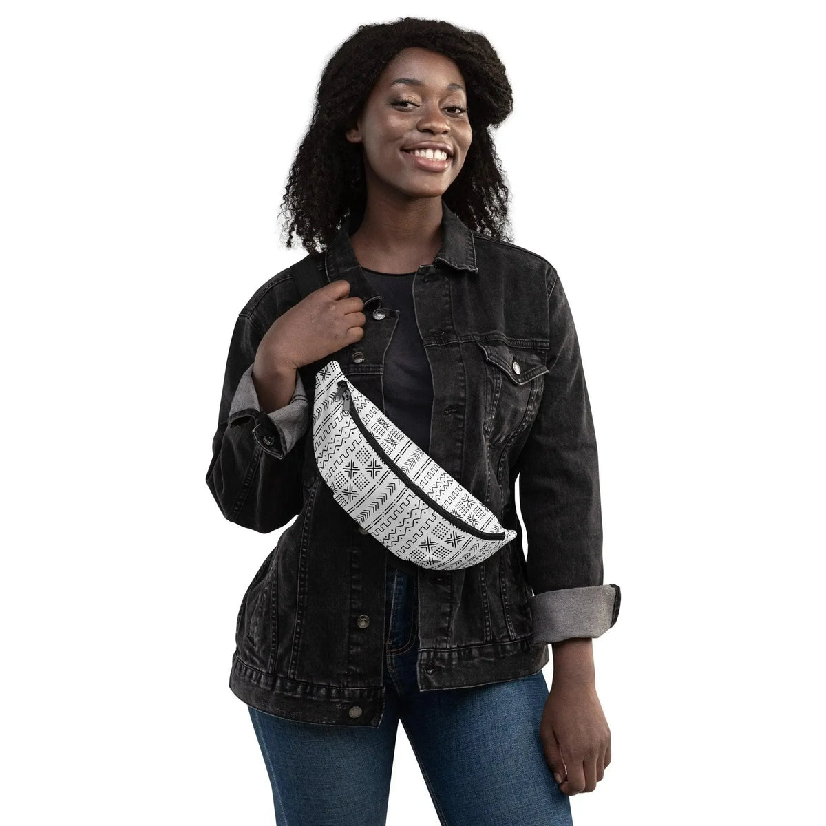 Djenné Ivory Mud Cloth Fanny Pack - The Global Wanderer
