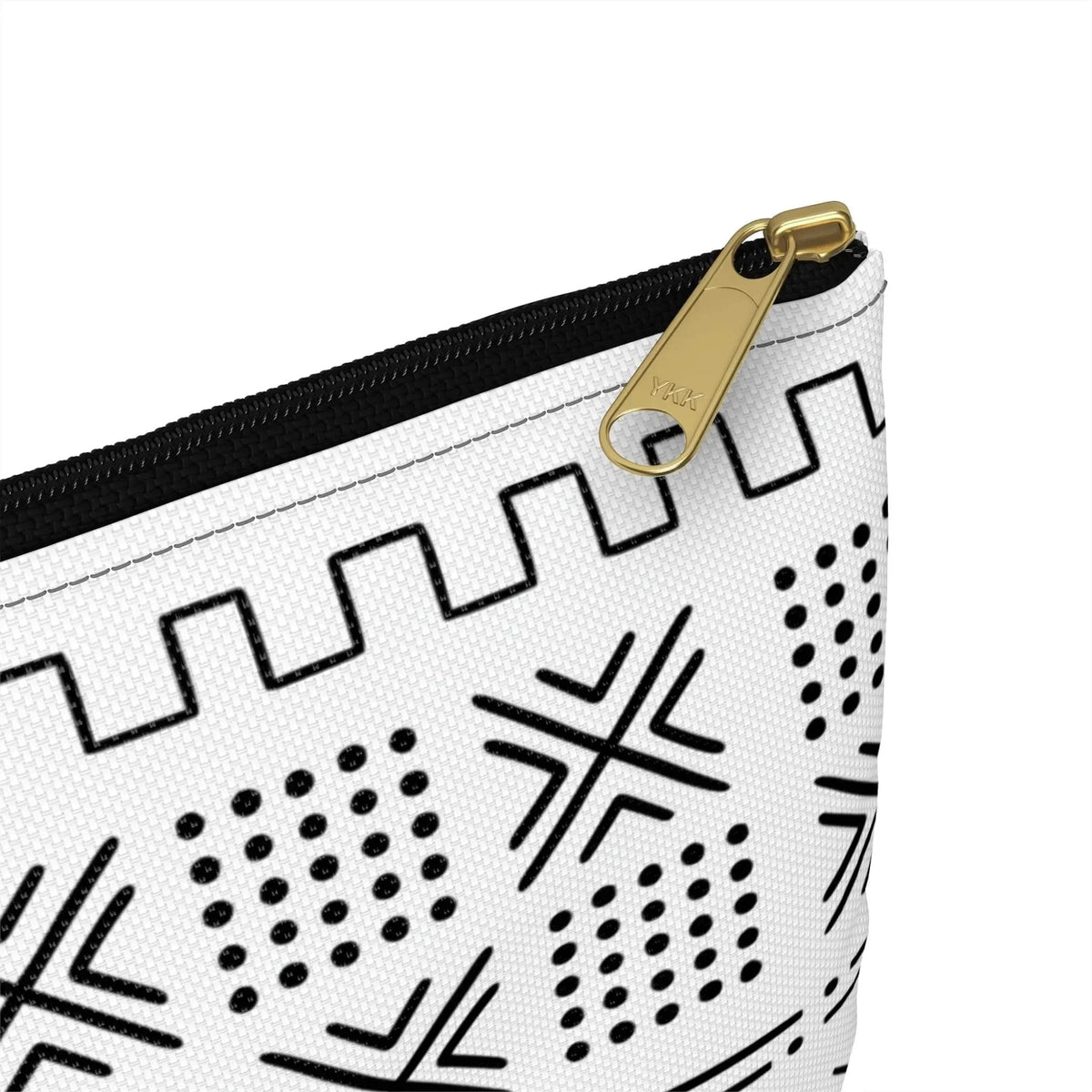 Djenné Ivory Mud Cloth Flat Pouch - The Global Wanderer