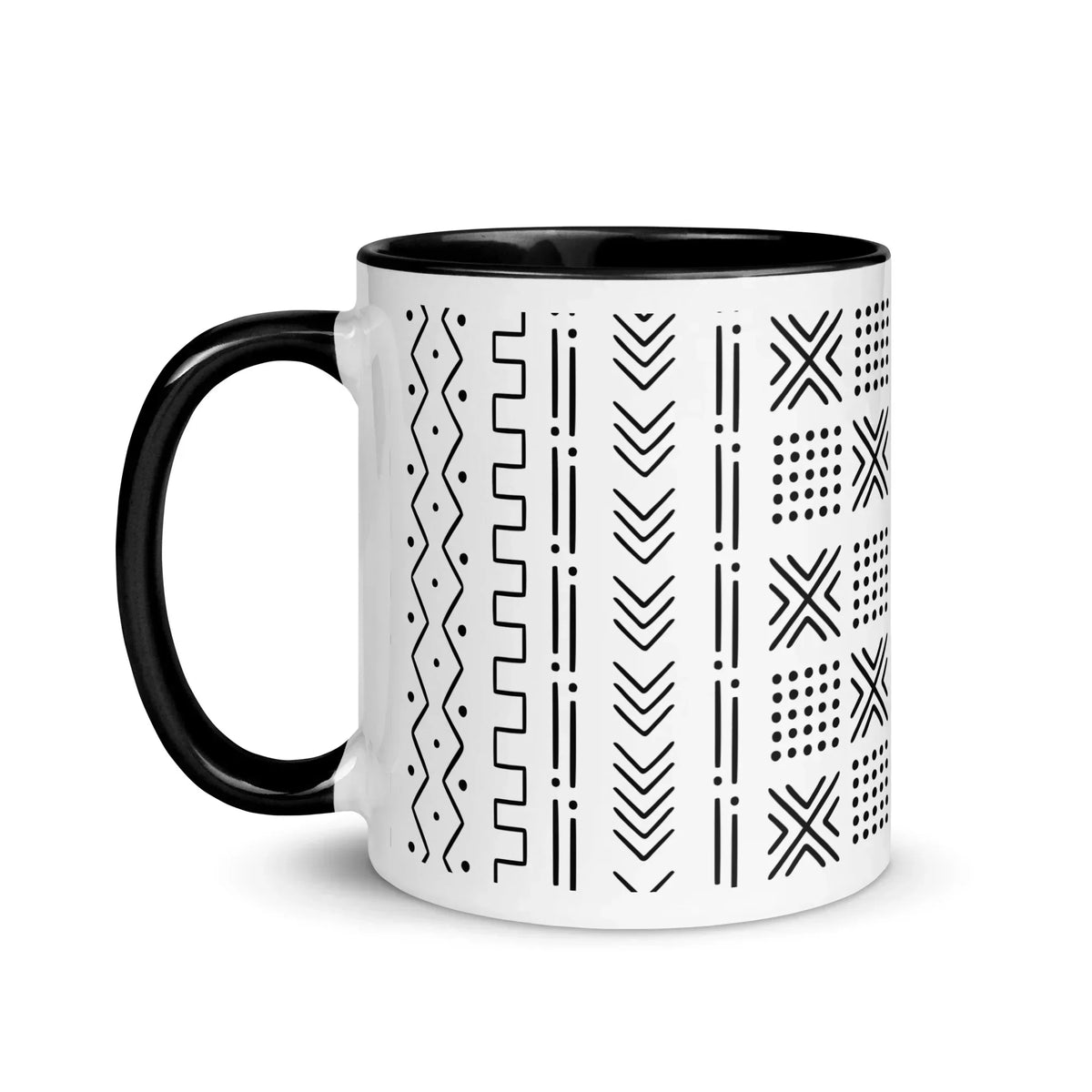 Djenné Ivory Mud Cloth Mug - The Global Wanderer