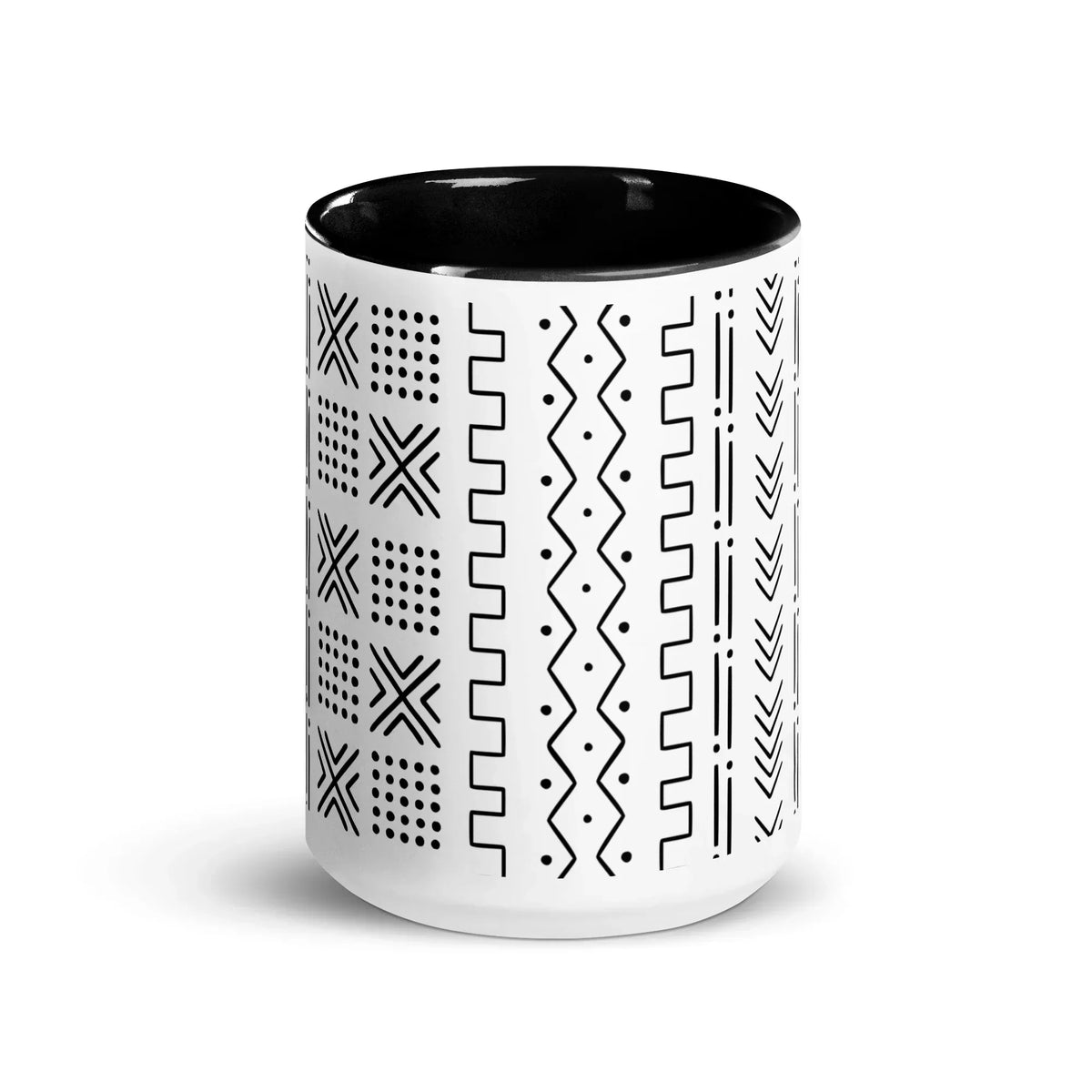 Djenné Ivory Mud Cloth Mug - The Global Wanderer