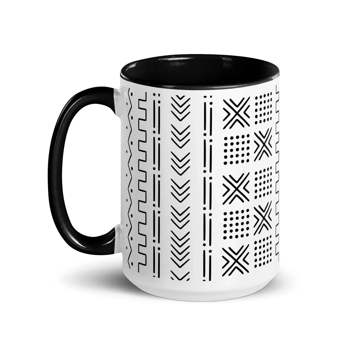 Djenné Ivory Mud Cloth Mug - The Global Wanderer