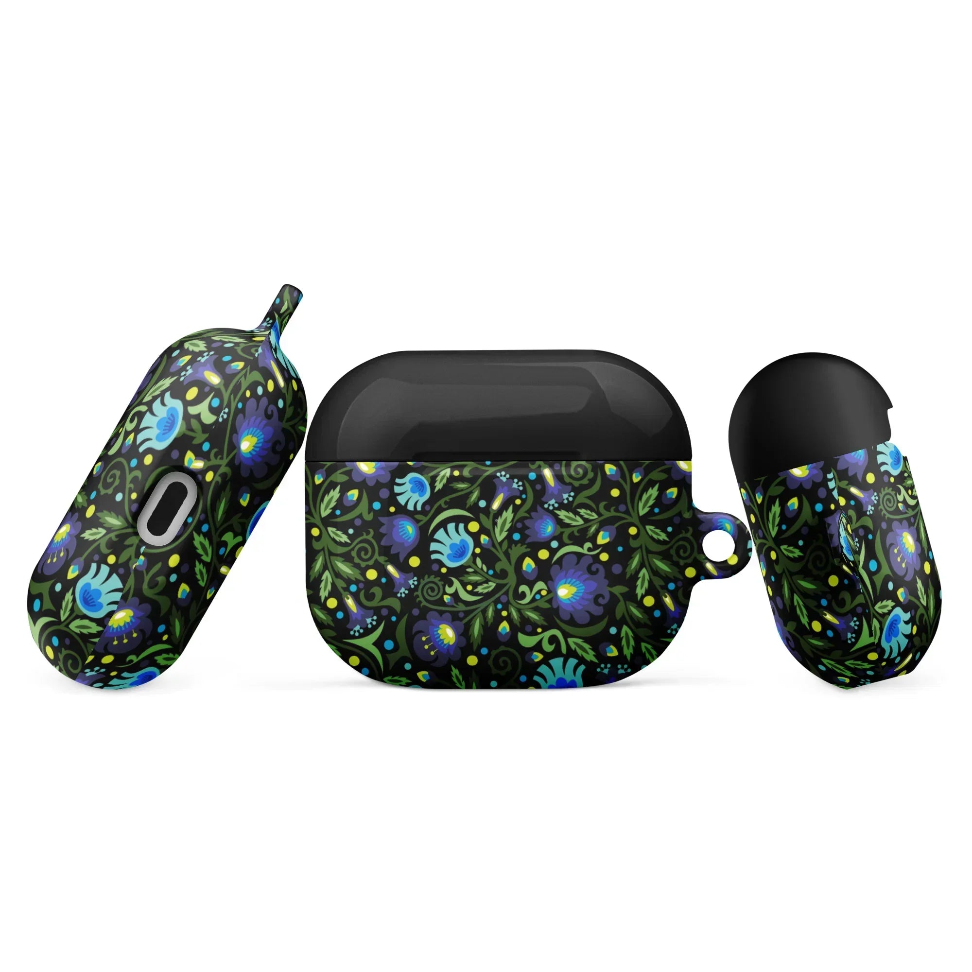 Gdańsk Blues Wycinanki AirPod 3 Case over black - The Global Wanderer