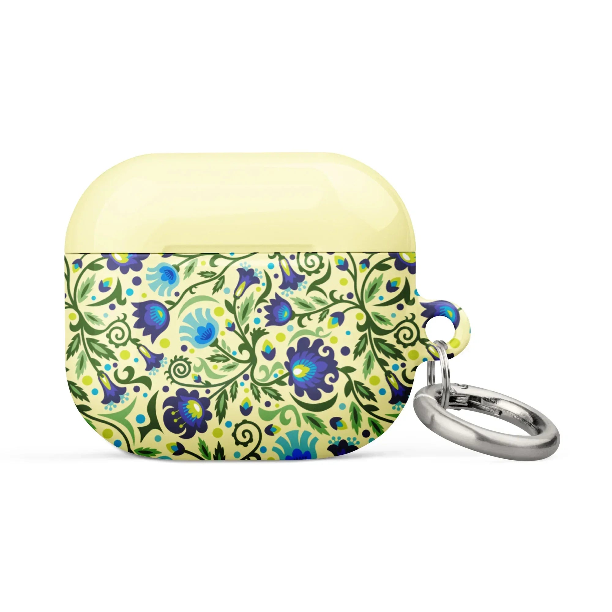 Gdańsk Blues Wycinanki AirPod 3 Case over yellow - The Global Wanderer