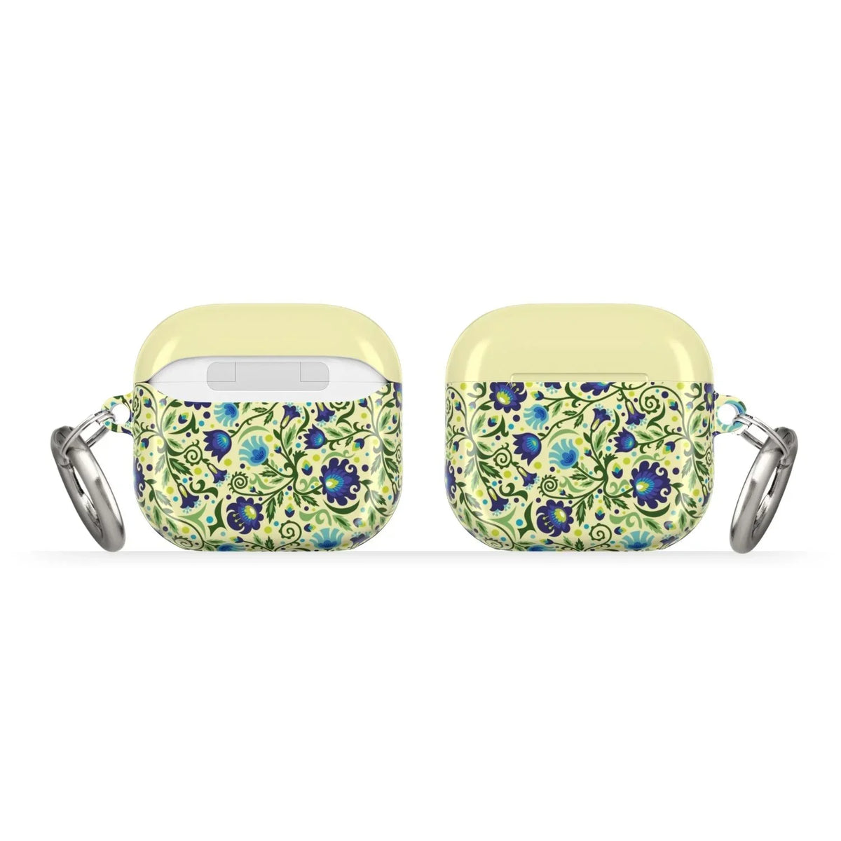 Gdańsk Blues Wycinanki AirPods 4 Case over yellow - The Global Wanderer