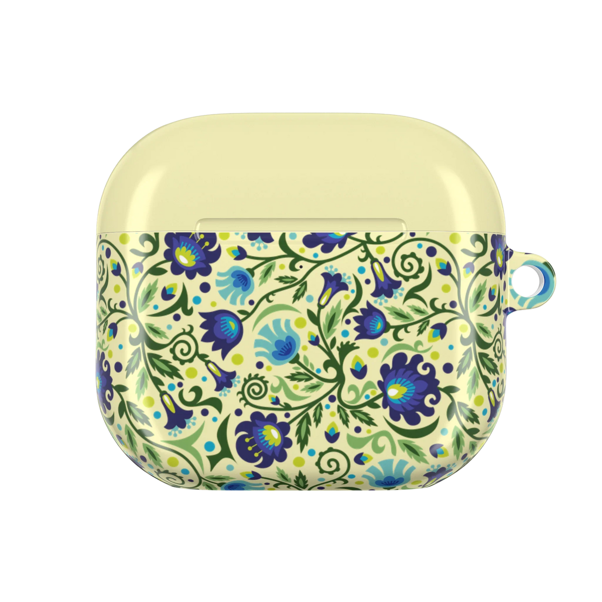 Gdańsk Blues Wycinanki AirPods 4 Case over yellow - The Global Wanderer