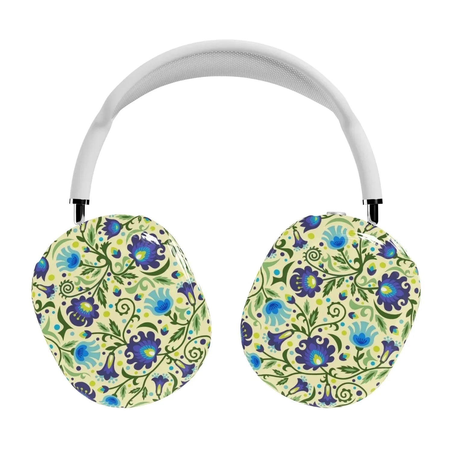 Gdańsk Blues Wycinanki AirPods Max Case over yellow - The Global Wanderer