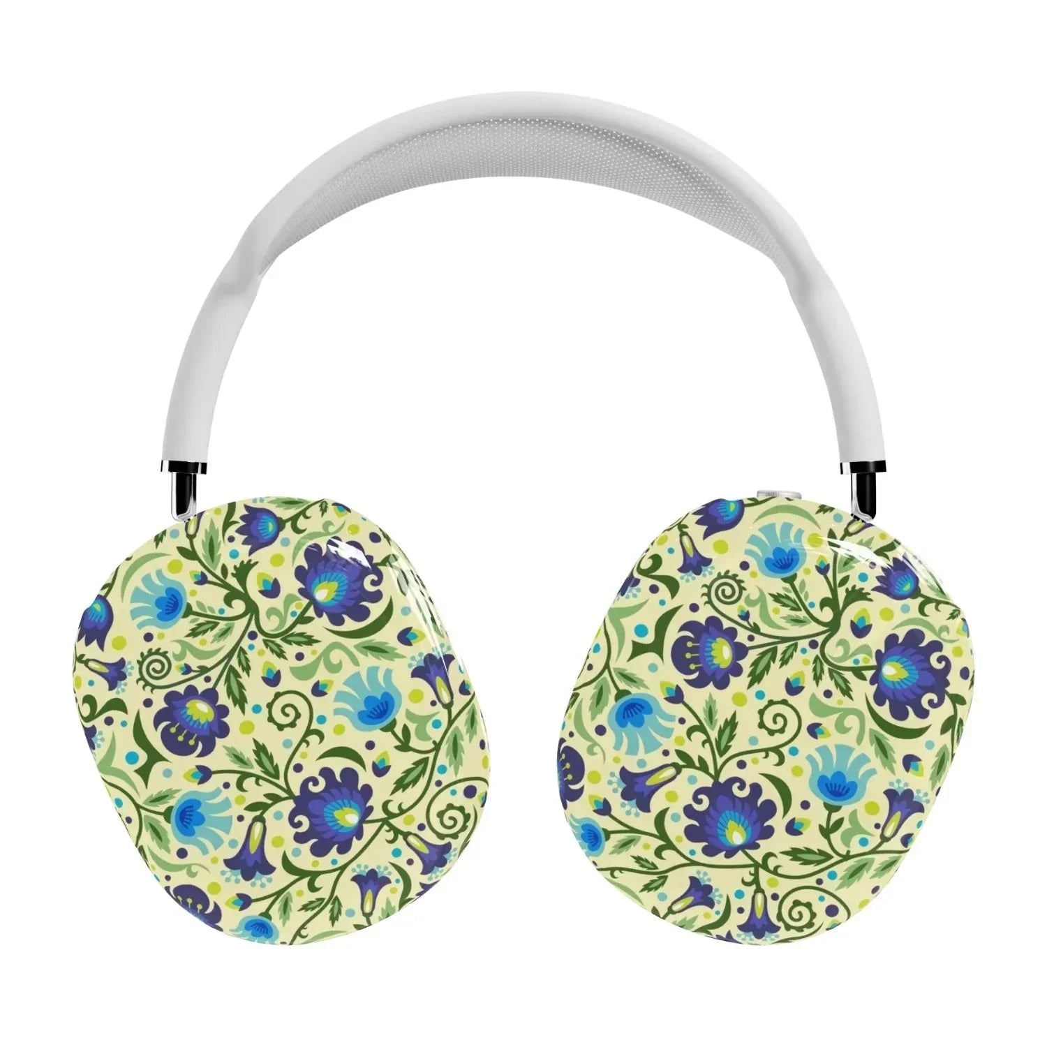 Gdańsk Blues Wycinanki AirPods Max Case over yellow - The Global Wanderer