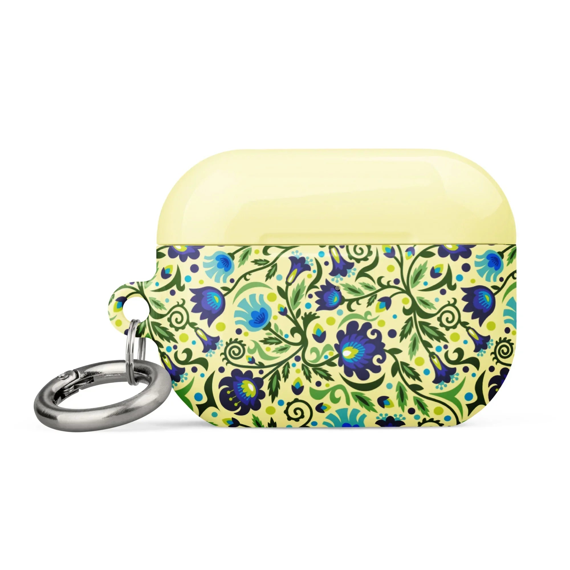 Gdańsk Blues Wycinanki AirPod Pro 2 Case over yellow - The Global Wanderer