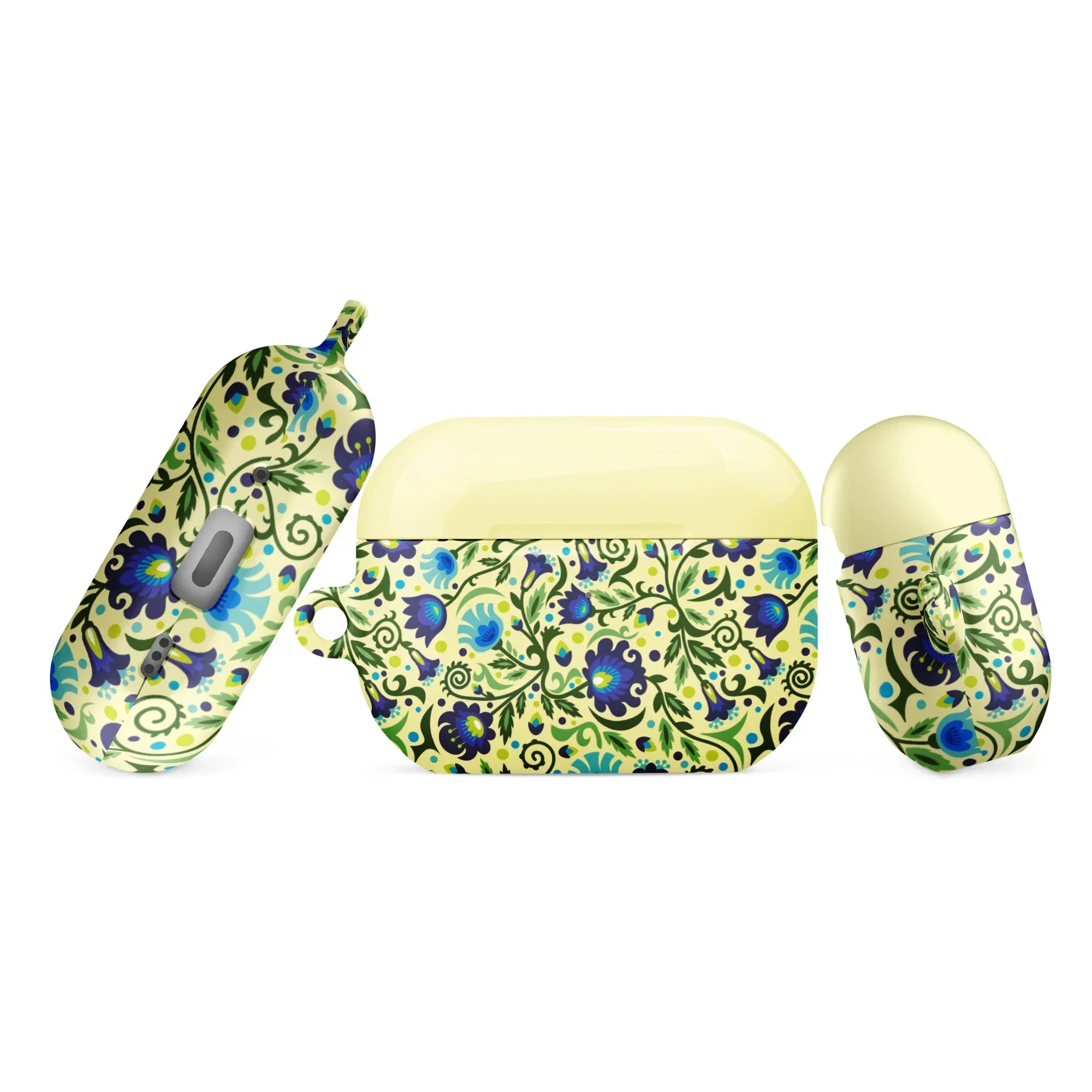 Gdańsk Blues Wycinanki AirPod Pro 2 Case over yellow - The Global Wanderer