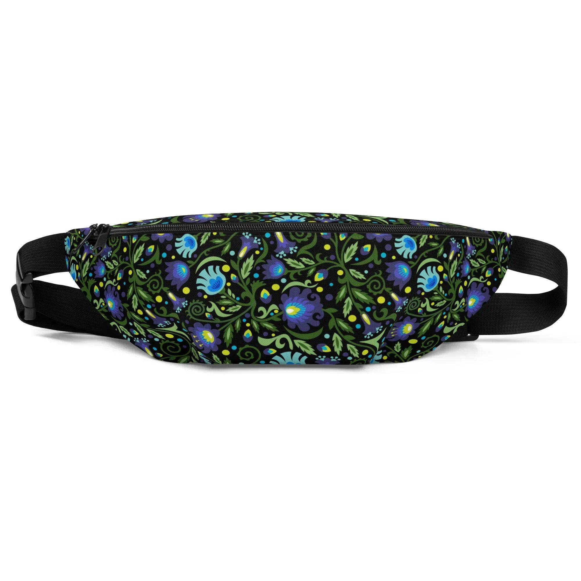 Gdańsk Blues Wycinanki Fanny Pack over black - The Global Wanderer