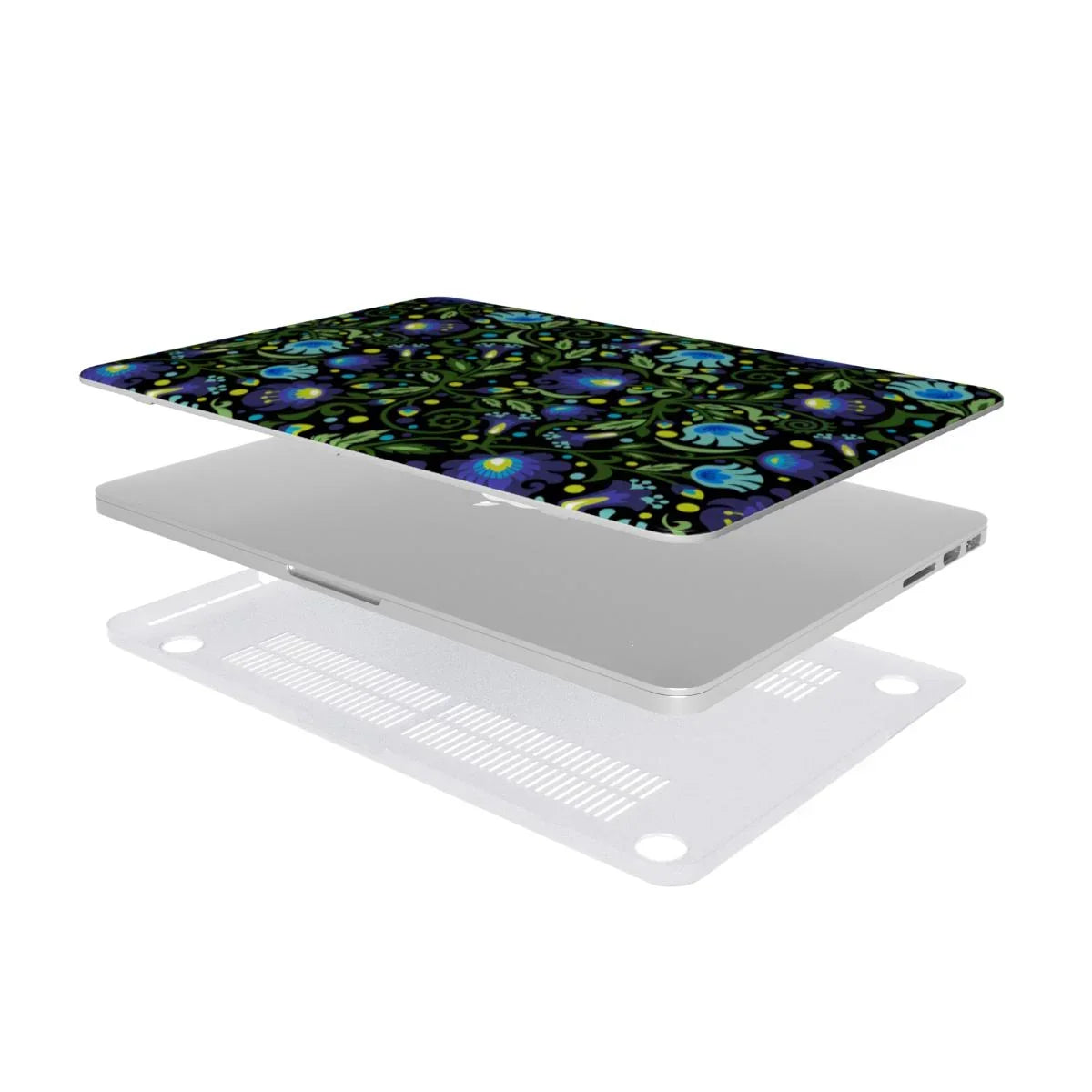 Gdańsk Blues Wycinanki MacBook Case over black - The Global Wanderer