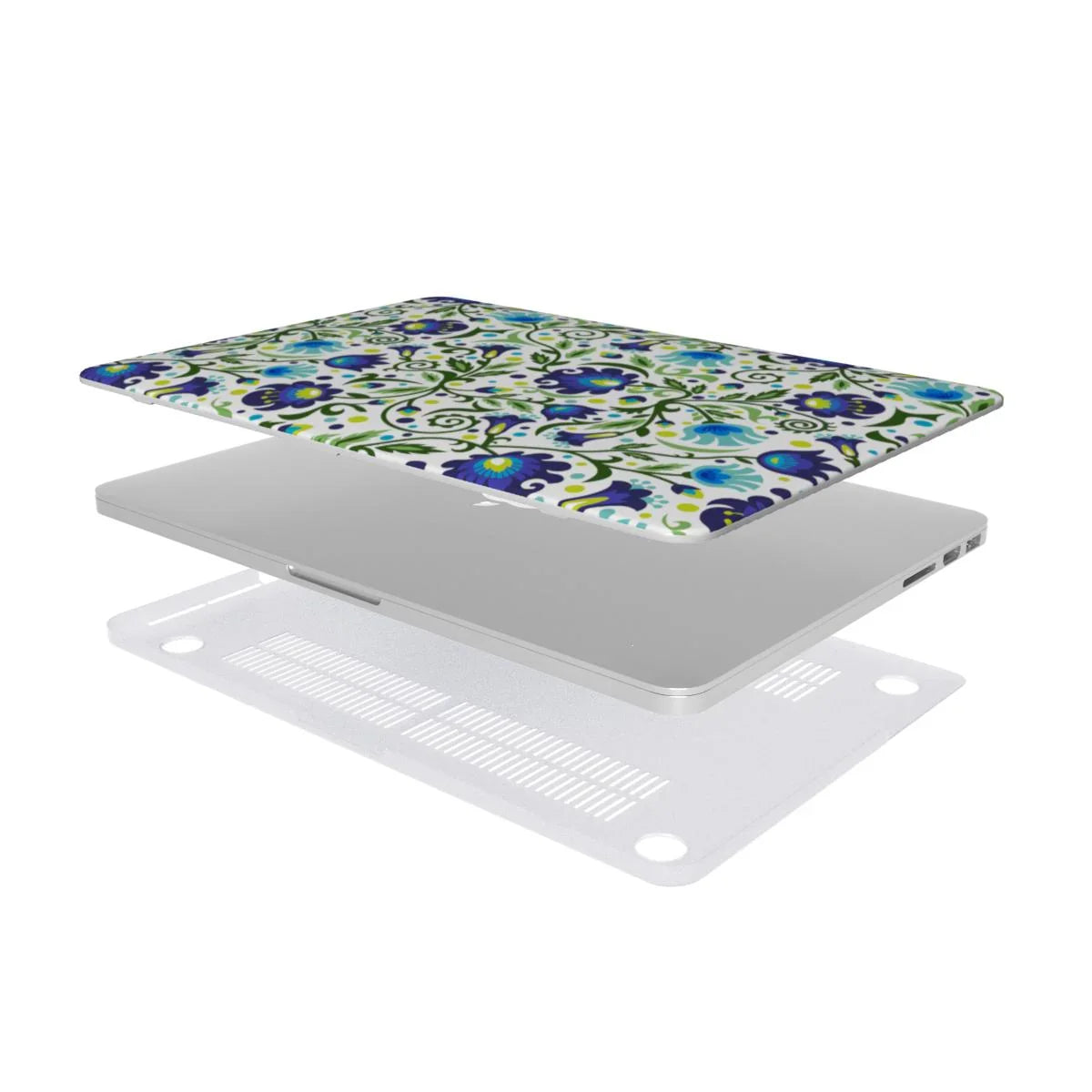 Gdańsk Blues Wycinanki MacBook Case over white - The Global Wanderer