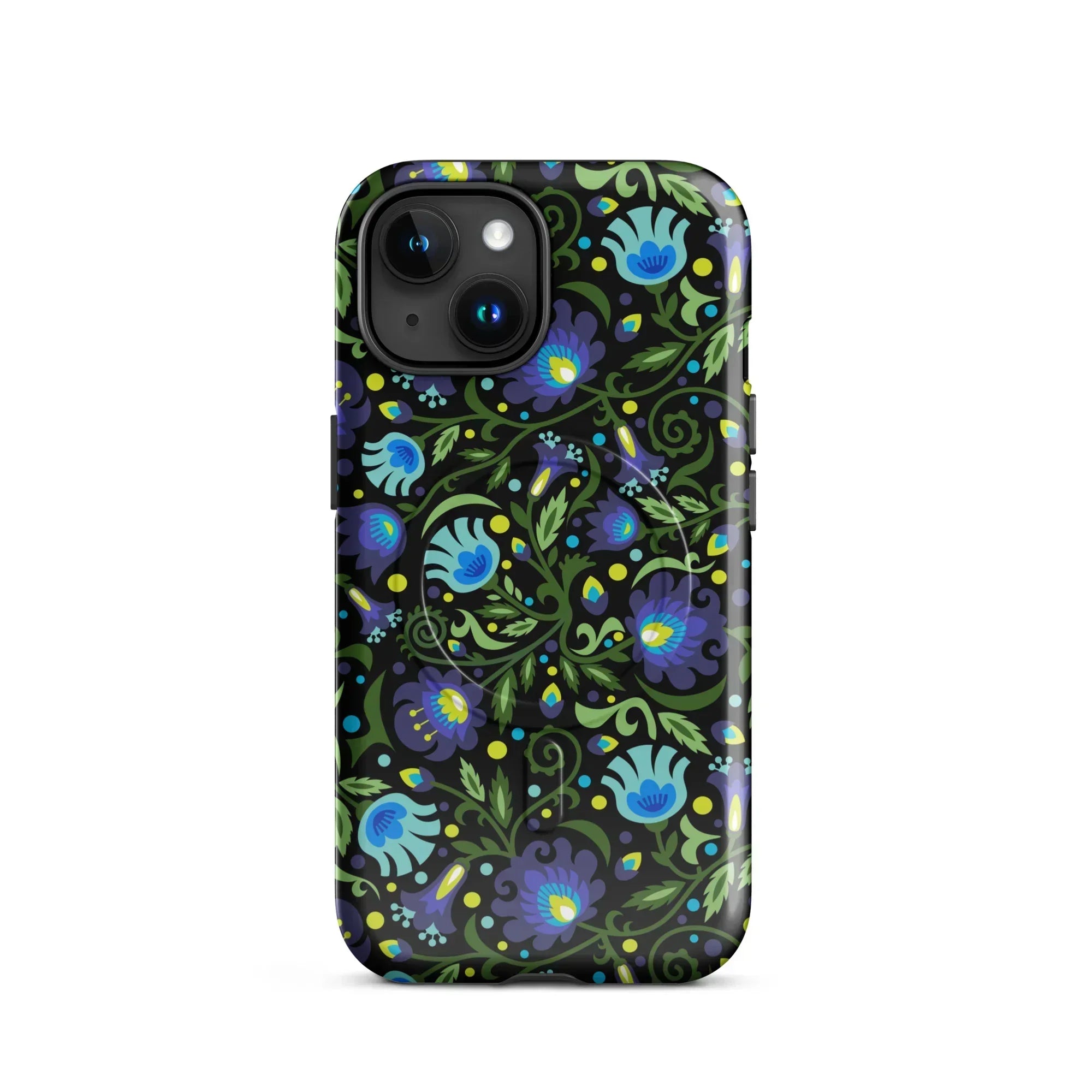 Gdańsk Blues Wycinanki MagSafe iPhone Case over black - The Global Wanderer