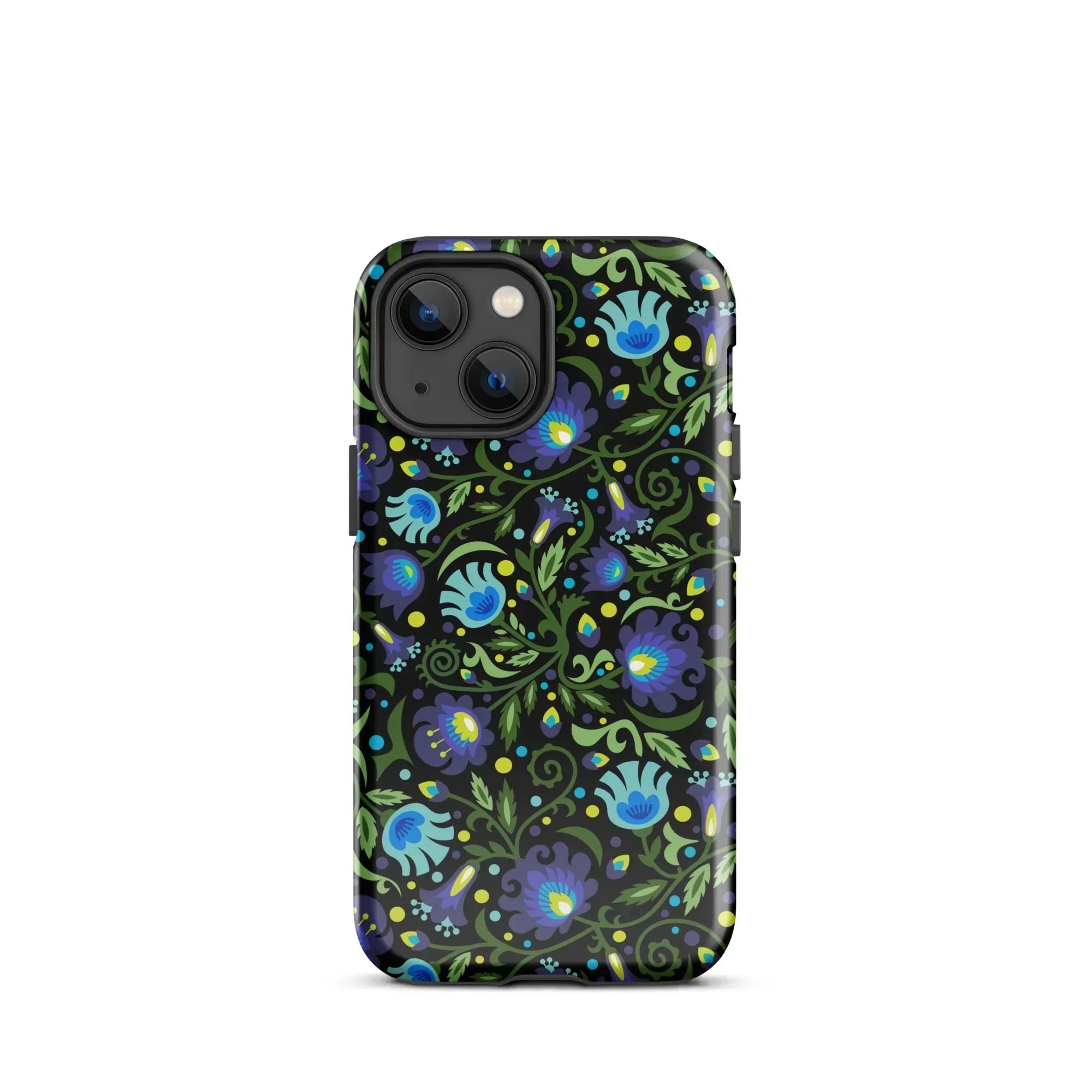 Gdańsk Blues Wycinanki iPhone Case over black - The Global Wanderer